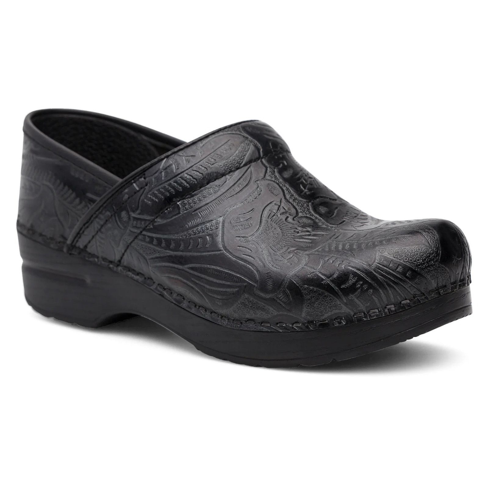Dansko Dansko Professional Tooled Clog Round Slip Leather Gray 7.5 Size US 7.5 / IT 37.5 - 1 Thumbnail