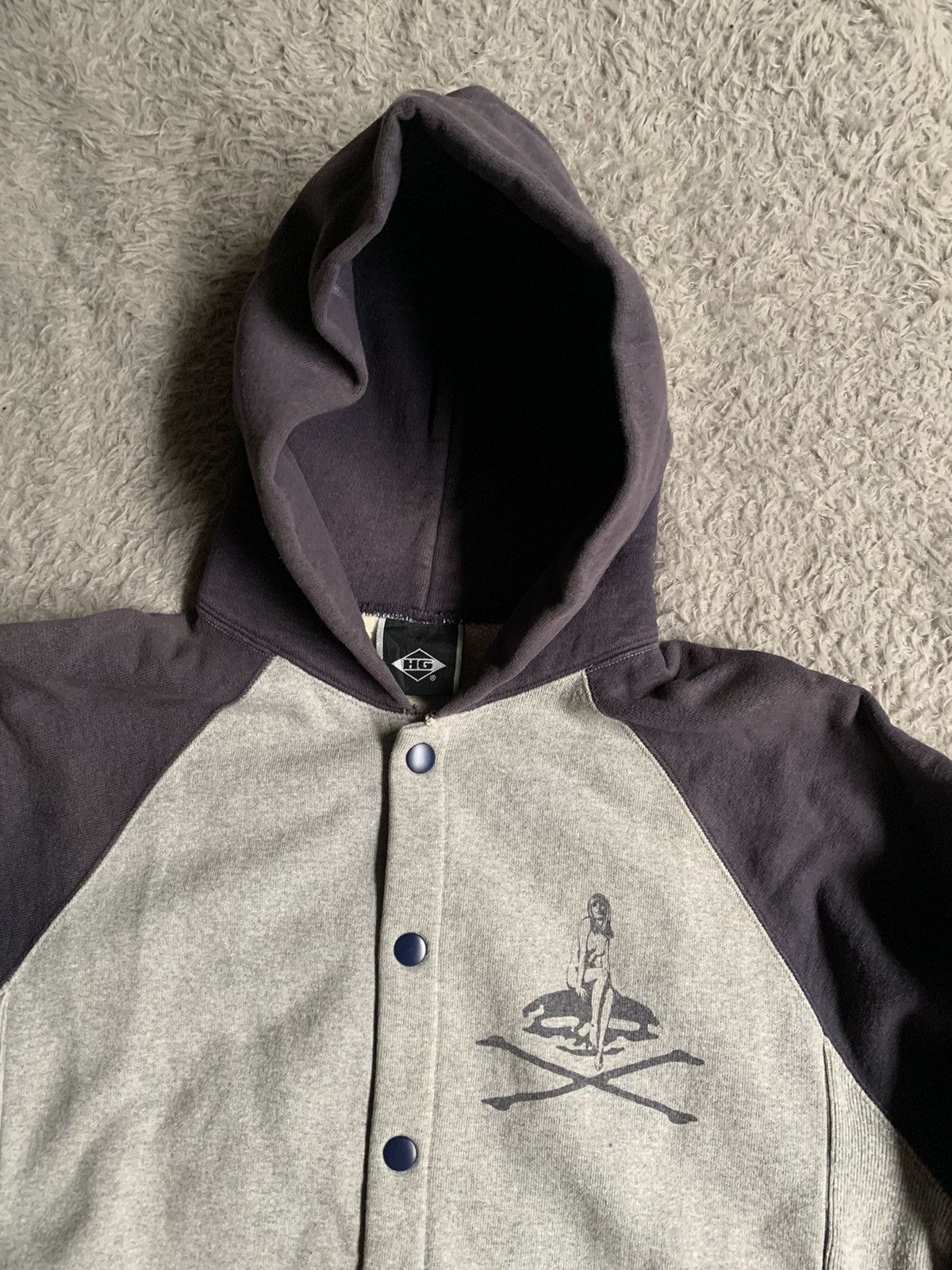 Hysteric Glamour Vintage 90s Hysteric Glamou Snap Button Hoodie erd grunge Size US M / EU 48-50 / 2 - 2 Thumbnail