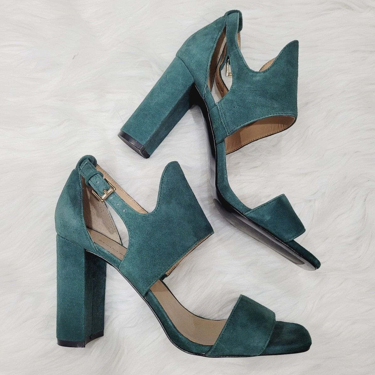 Banana Republic Banana Republic Blyss Green Suede Sandals 8.5 M Size US 8.5 / IT 38.5 - 1 Thumbnail