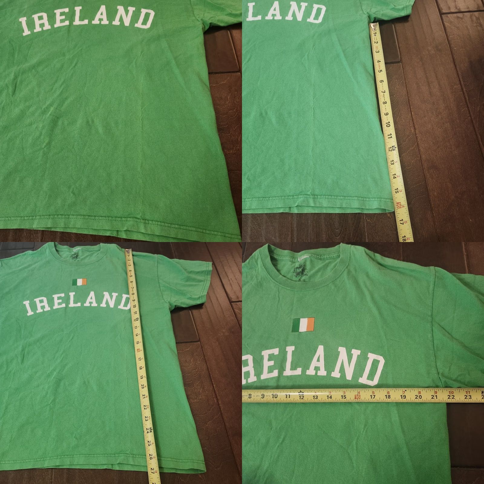 Vintage Ink Inc Ireland T Shirt Green Irish Flag Graphic Mens XL Shirt Crew Neck Short Sleeve Cotton Size US XL / EU 56 / 4 - 8 Thumbnail