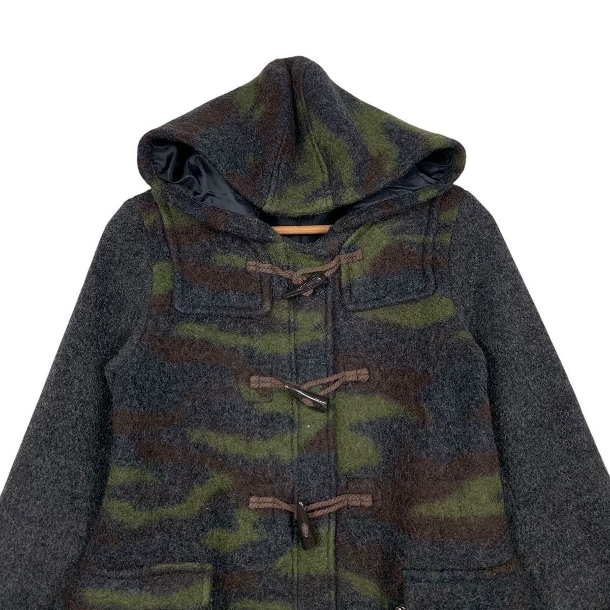 Avirex AVIREX Wool Blend Camo Hooded Duffle Coat Jacket #2786-C126 Size US S / EU 44-46 / 1 - 2 Thumbnail