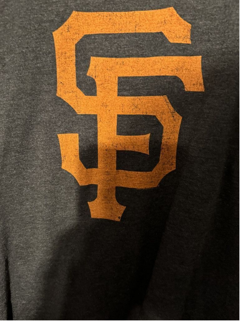 MLB San Francisco Giants Wright & Ditson Black Logo T-Shirt Sz L Size US L / EU 52-54 / 3 - 4 Thumbnail
