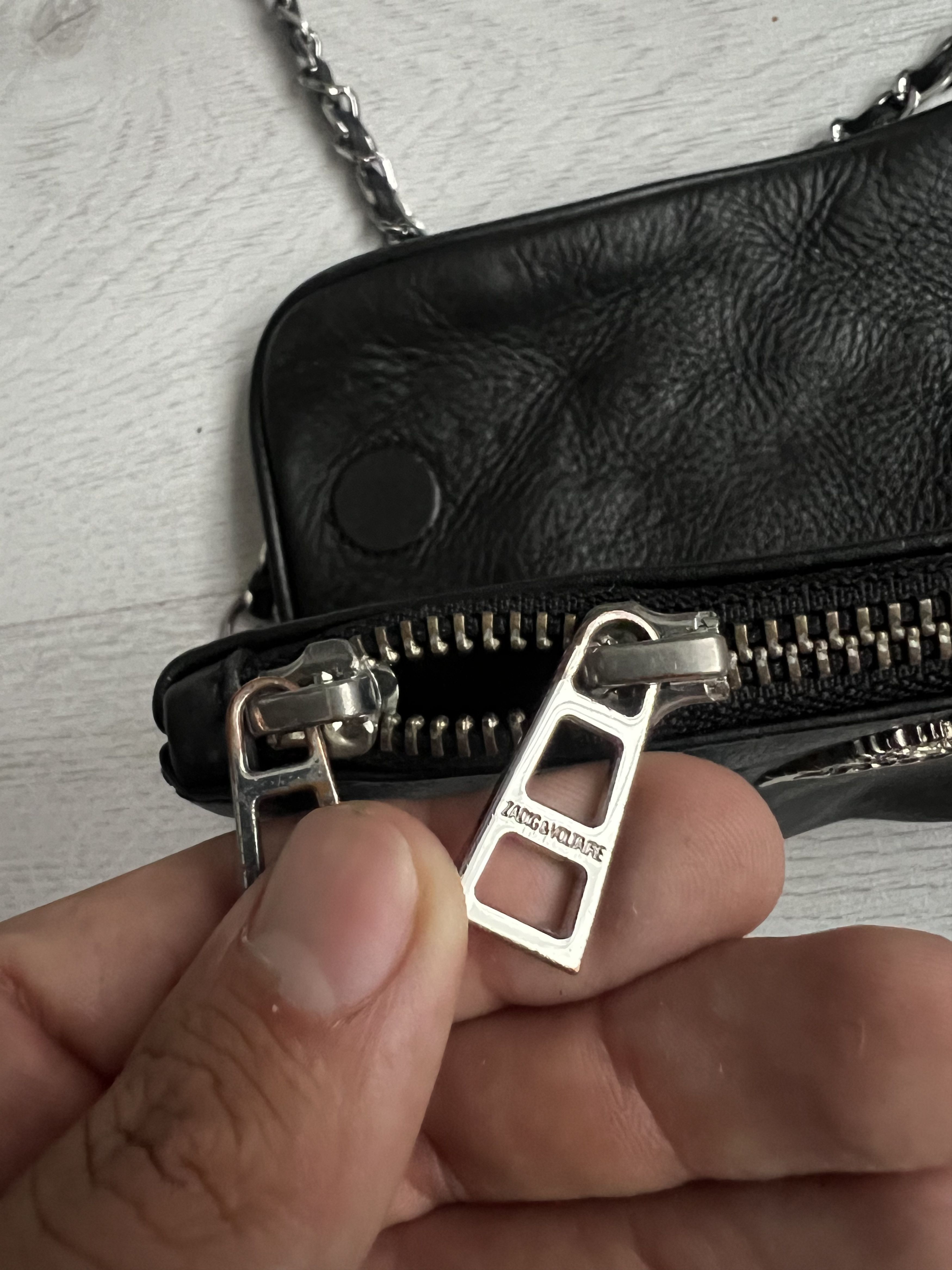 Zadig & Voltaire Zadig&Voltaire Nano studded mini bag Rock Leather clutch bag Size ONE SIZE - 5 Thumbnail