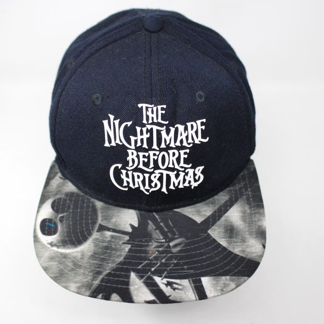 Disney Disney Nightmare Before Christmas Hat Adult Snapback Black Baseball Cap Size ONE SIZE - 2 Thumbnail