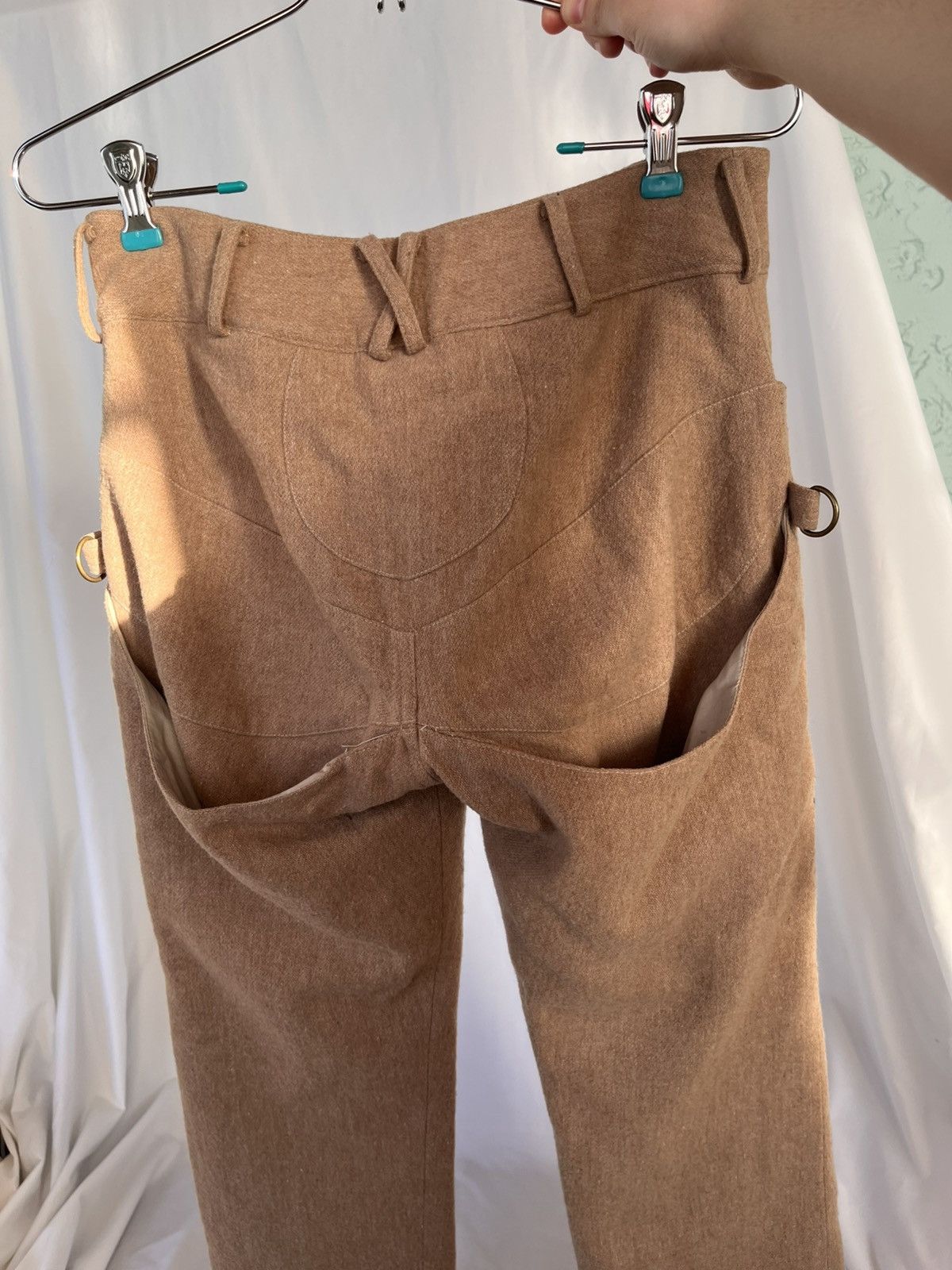 Beauty Beast Beauty:Beast cool pocket wool khaki tapered trouser Size US 29 - 5 Thumbnail