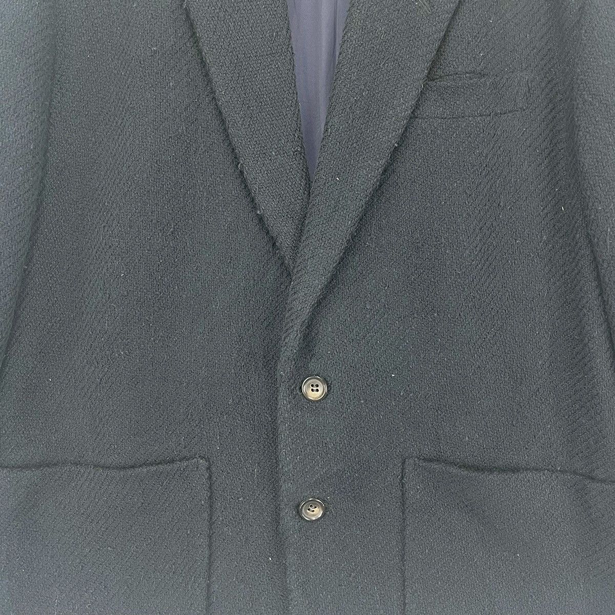 Comme des Garcons × Comme des Garcons Homme × Comme des Garcons Homme Plus 80’s Comme Des Garcons Homme Herringbone Navy Blue Coat Size US M / EU 48-50 / 2 - 7 Thumbnail