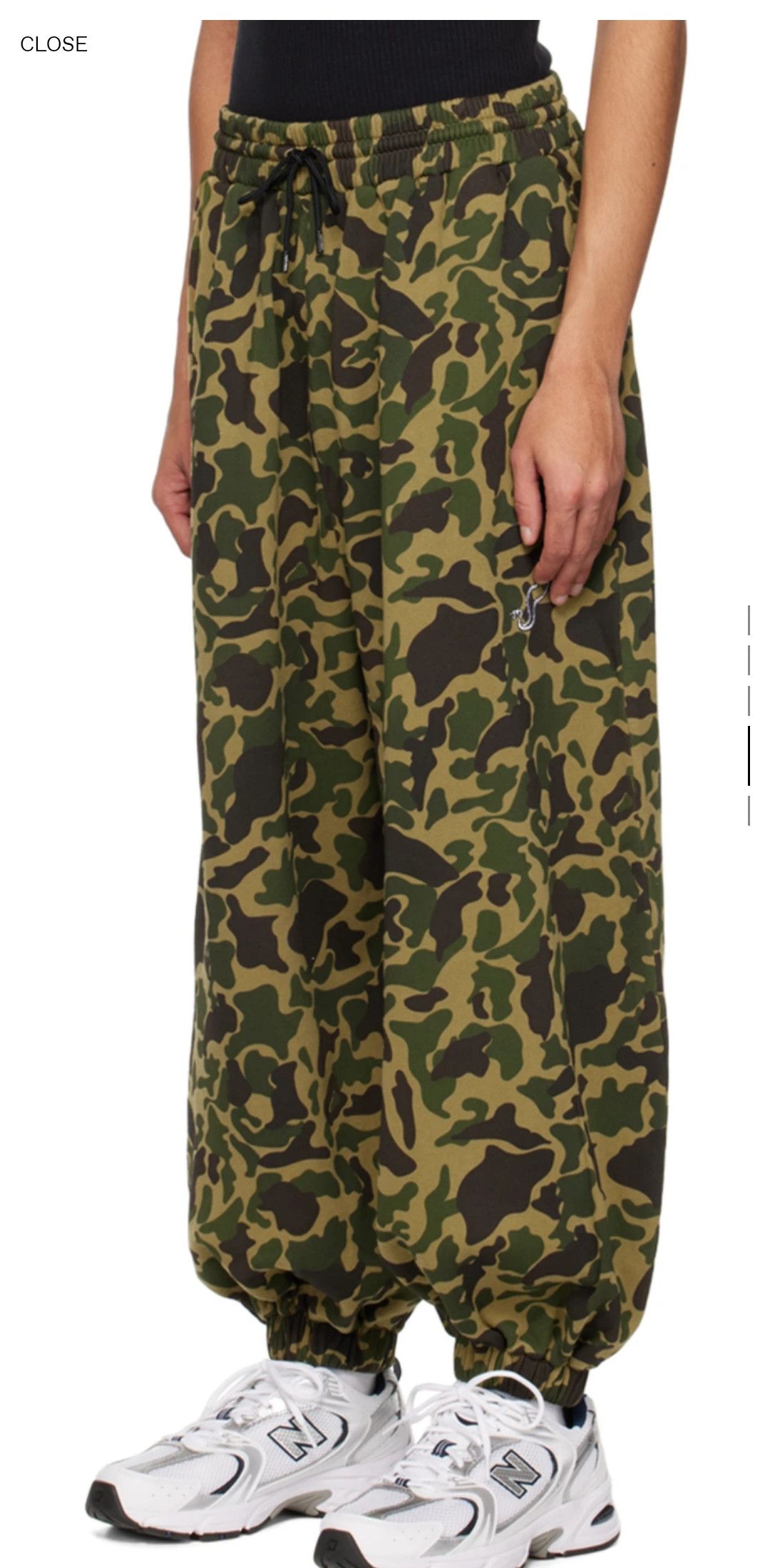 LUU DAN LU'U DAN Camoflage Green Baggy Bontan Lounge Pants XL Size US 34 / EU 50 - 4 Thumbnail