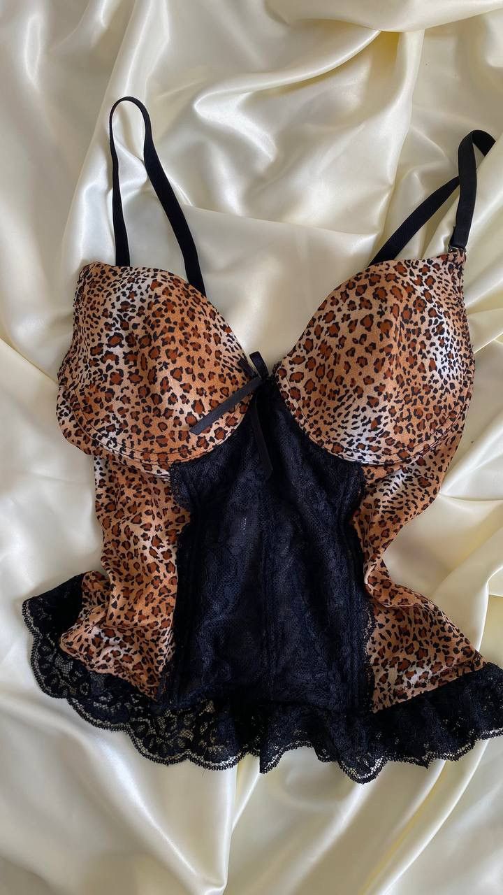Vintage Vintage leopard corset top Size S / US 4 / IT 40 - 3 Thumbnail