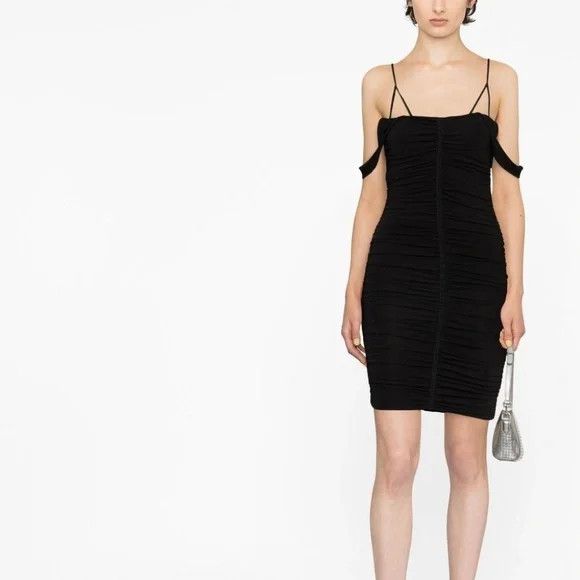 Givenchy GIVENCHY Black Ruched Minidress - NEW WITH TAGS Size XXS / US 00 / IT 34 - 1 Thumbnail