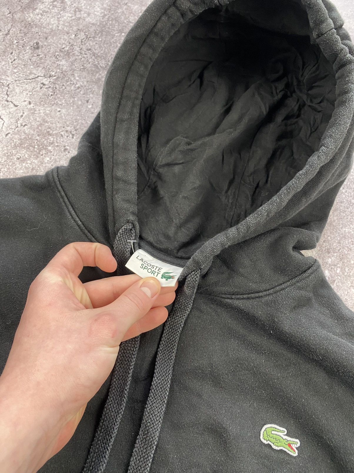 Lacoste × Vintage Zip Hoodie Lacoste baggy Vintage Faded Y2k Style Luxury Size US XL / EU 56 / 4 - 3 Thumbnail
