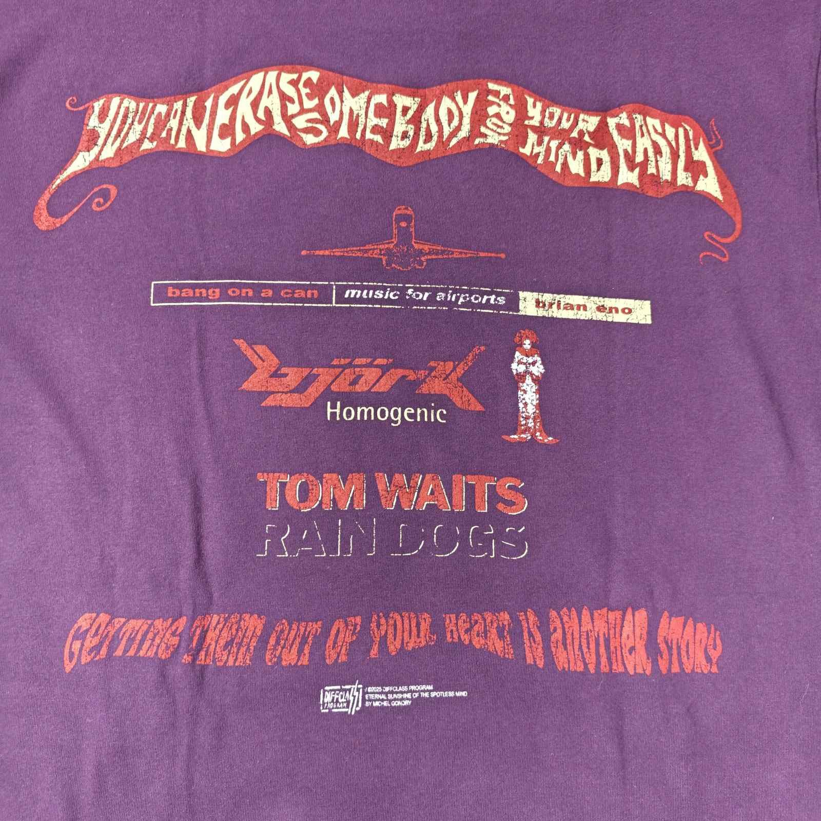 eternal sunshine of spotless mind purple tshirt size L