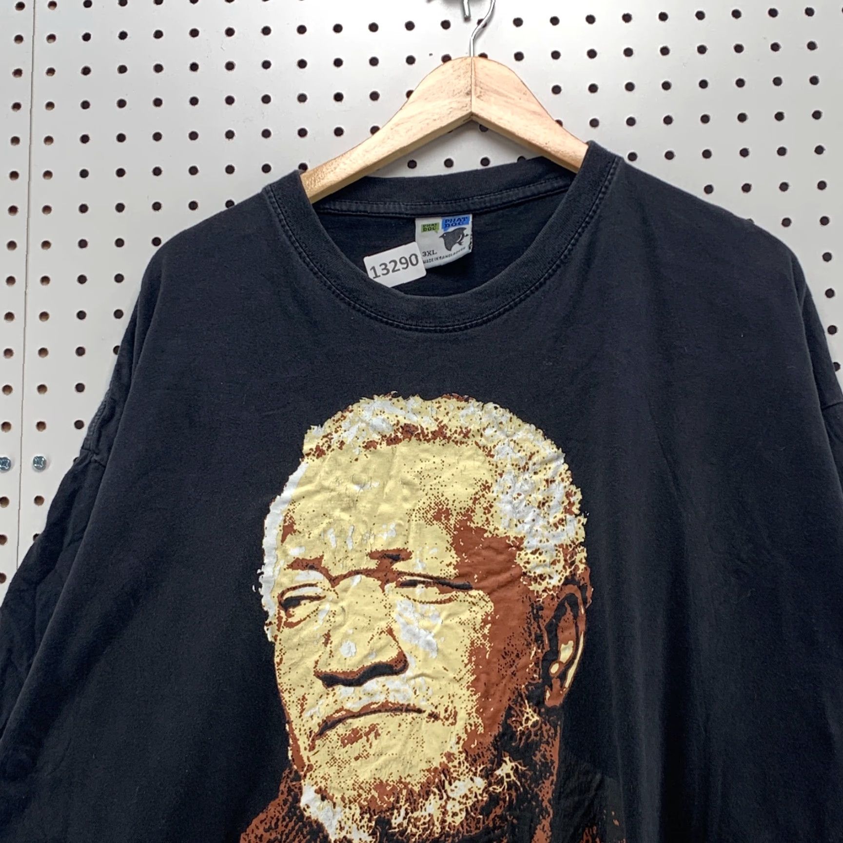 Vintage Sanford And Sons Shirt Ya Big Dummy Black Mens 3XL XXXL Shirt Mens Black 3XL XXXL Size US XXL / EU 58 / 5 - 3 Thumbnail