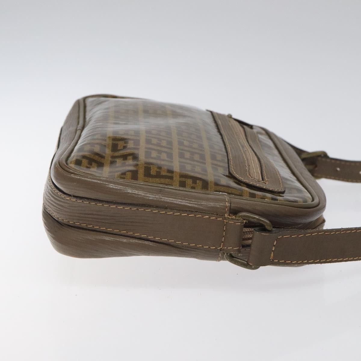 Fendi FENDI Zucchino Canvas Shoulder Bag Beige Size ONE SIZE - 4 Thumbnail