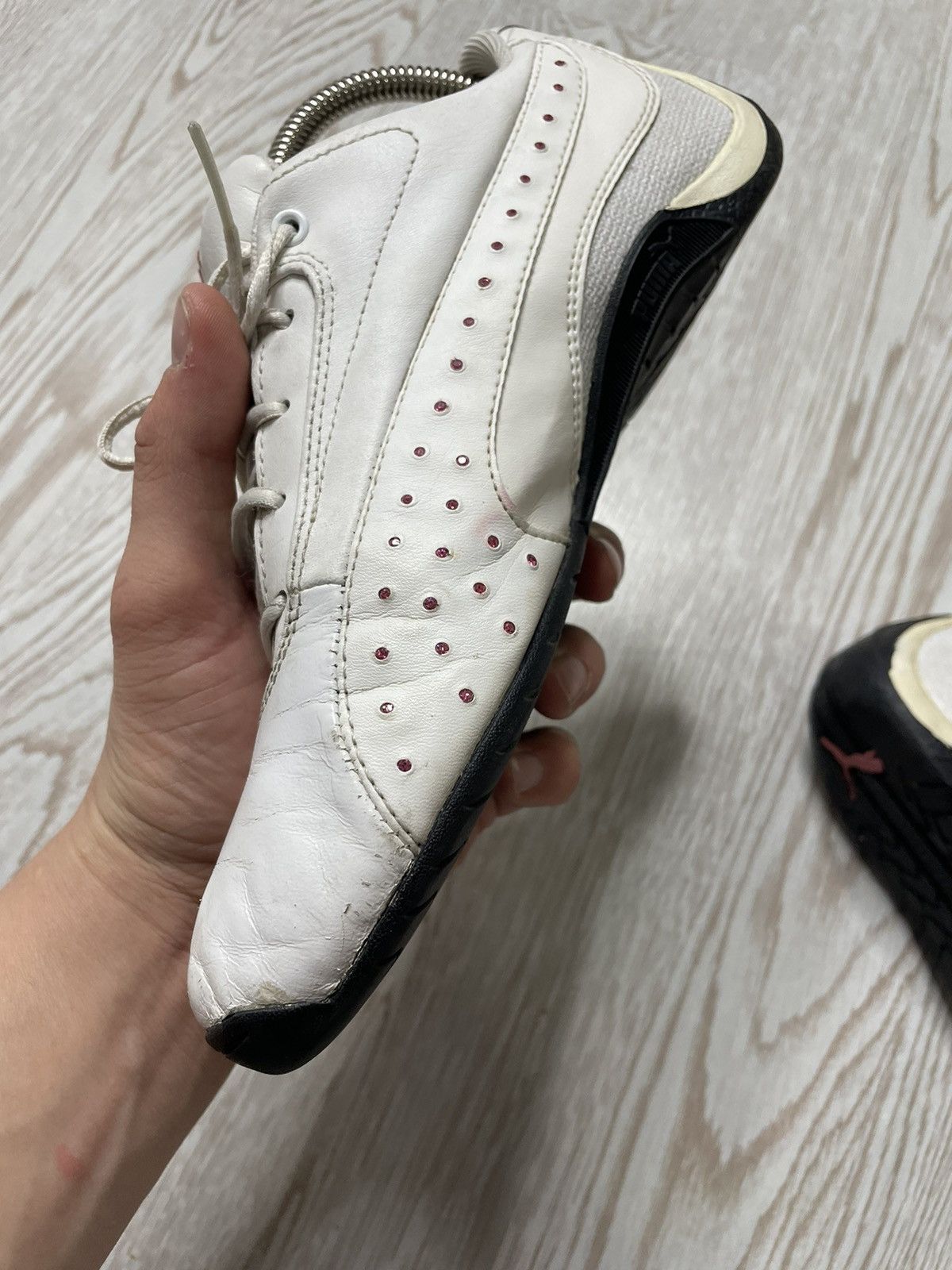 Puma × Vintage Vintage Puma Speed Cat Leather Racing Sneakers Size US 5 / IT 35 - 9 Thumbnail