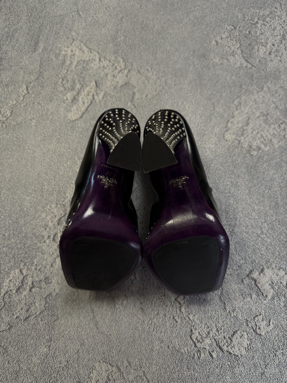Prada Vintage Prada Platform Shoes Metal Size US 7 / IT 37 - 8 Thumbnail