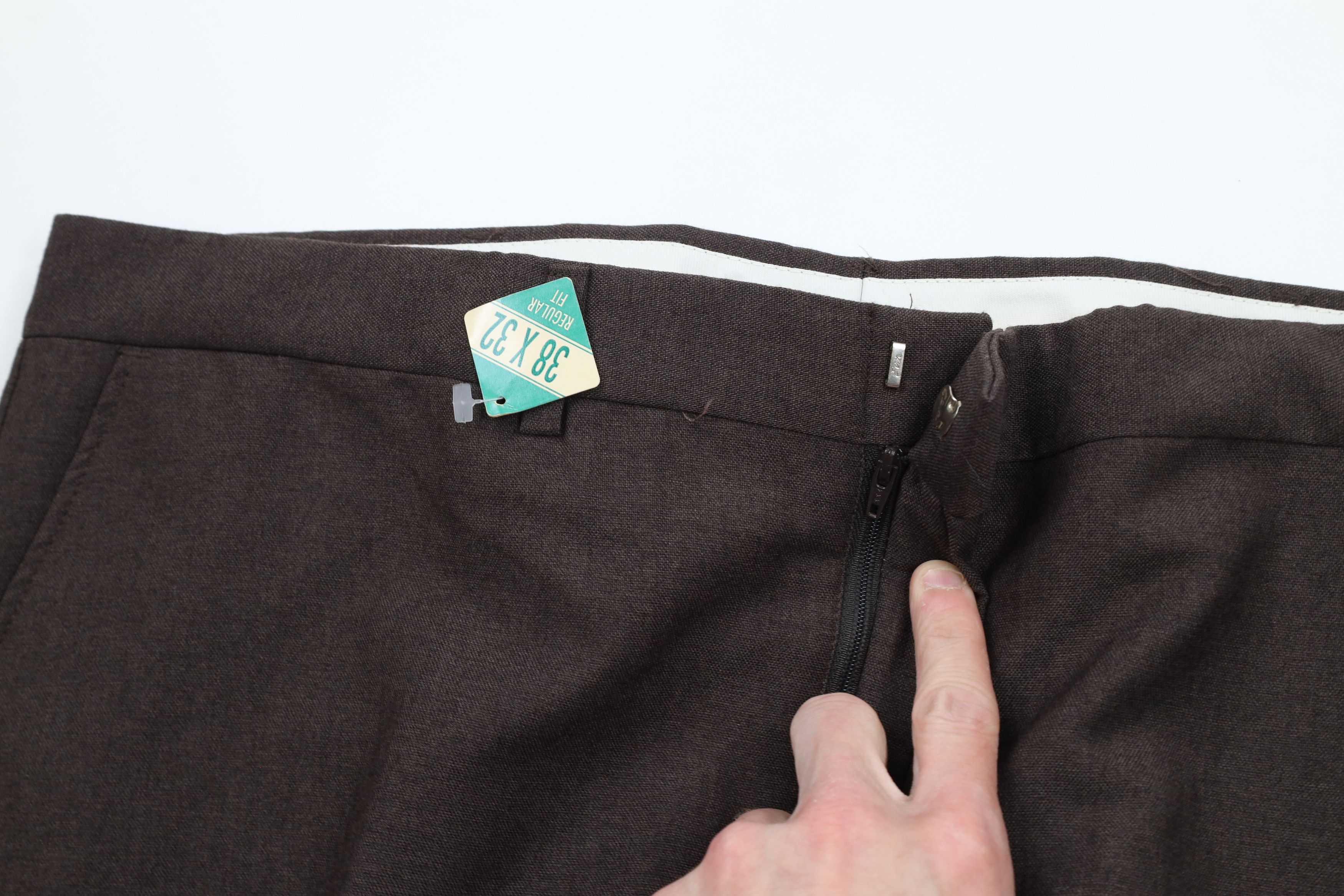 Vintage Deadstock Vintage 70s Streetwear Bell Bottoms Pants Brown Size US 38 / EU 54 - 5 Thumbnail