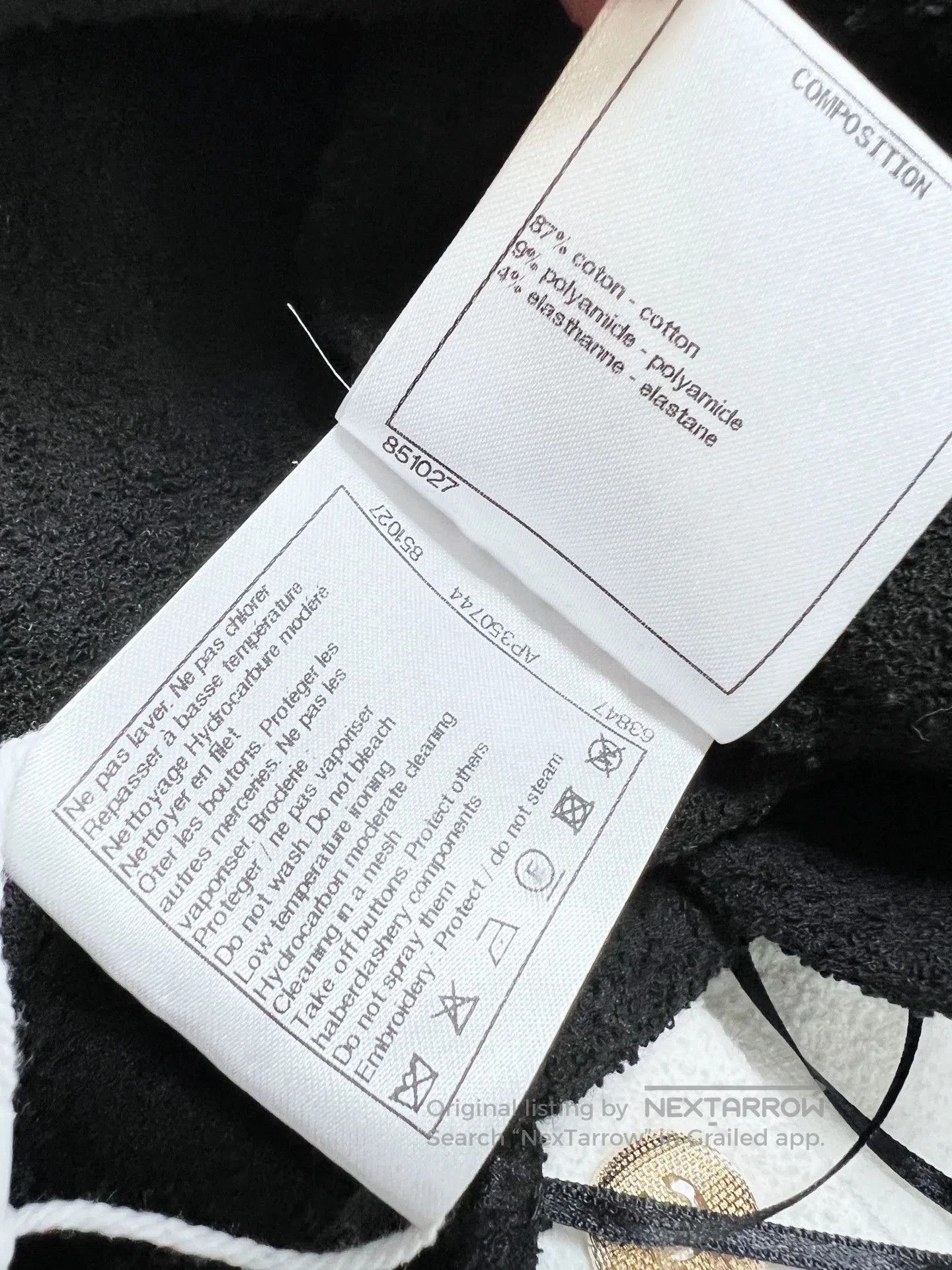 Chanel Chanel 22S Black White Backless Jumpsuit. Size US 36 / EU 52 - 8 Thumbnail