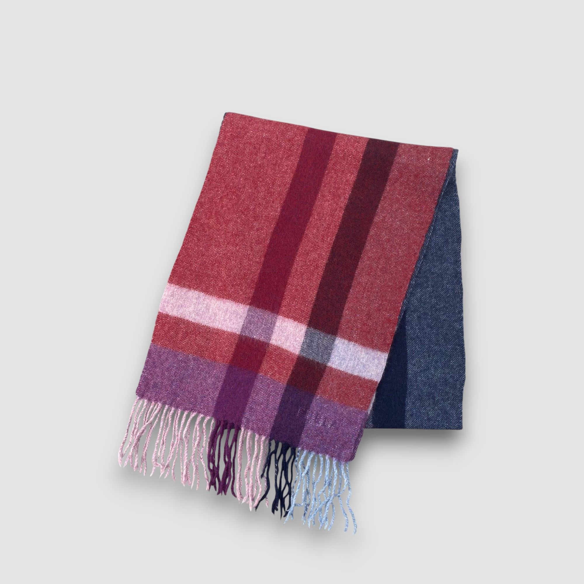 Furla Vintage Furla Scarf Muffler Plaid Winter Cashmere Scarves Size ONE SIZE - 3 Thumbnail