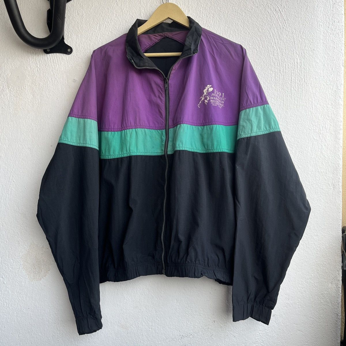 Vintage VINTAGE 1991 HONOLULU MARATHON MAYORS WALK LIGHT JACKET Size US L / EU 52-54 / 3 - 2 Thumbnail