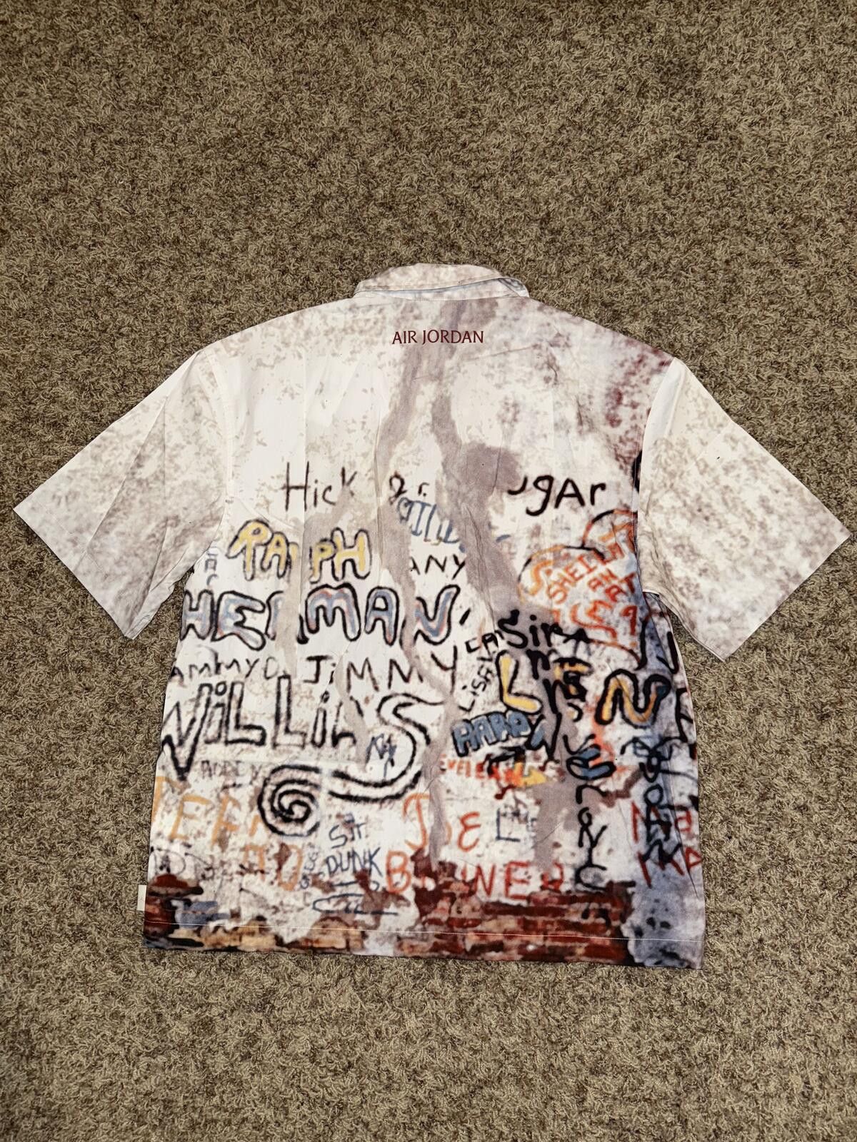 Nike Jordan Men Camp Shirt Sail Tops Sample Size US M / EU 48-50 / 2 - 5 Thumbnail