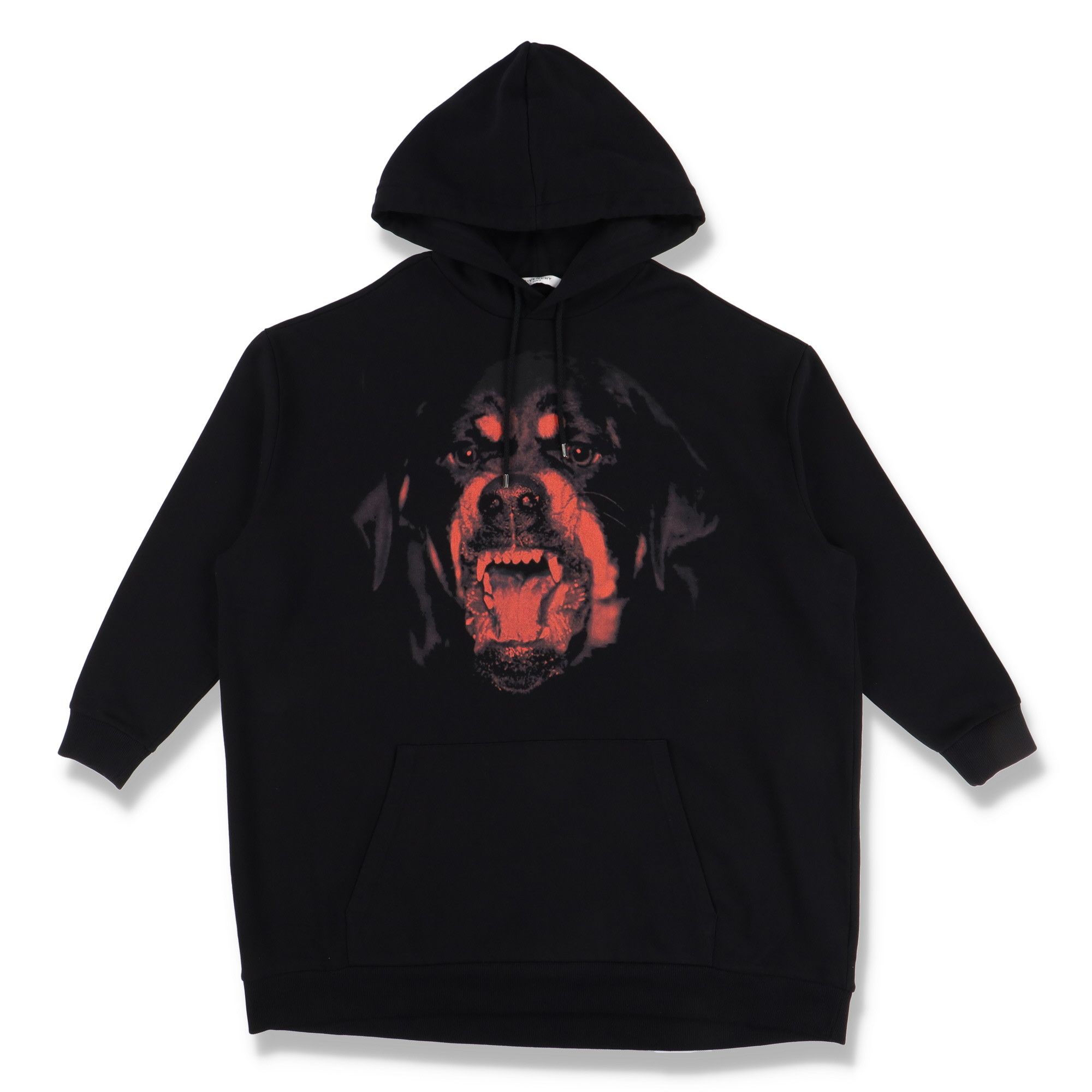 image of Givenchy Supersized Black Rottweiler Hoodie, Men's (Size Small)