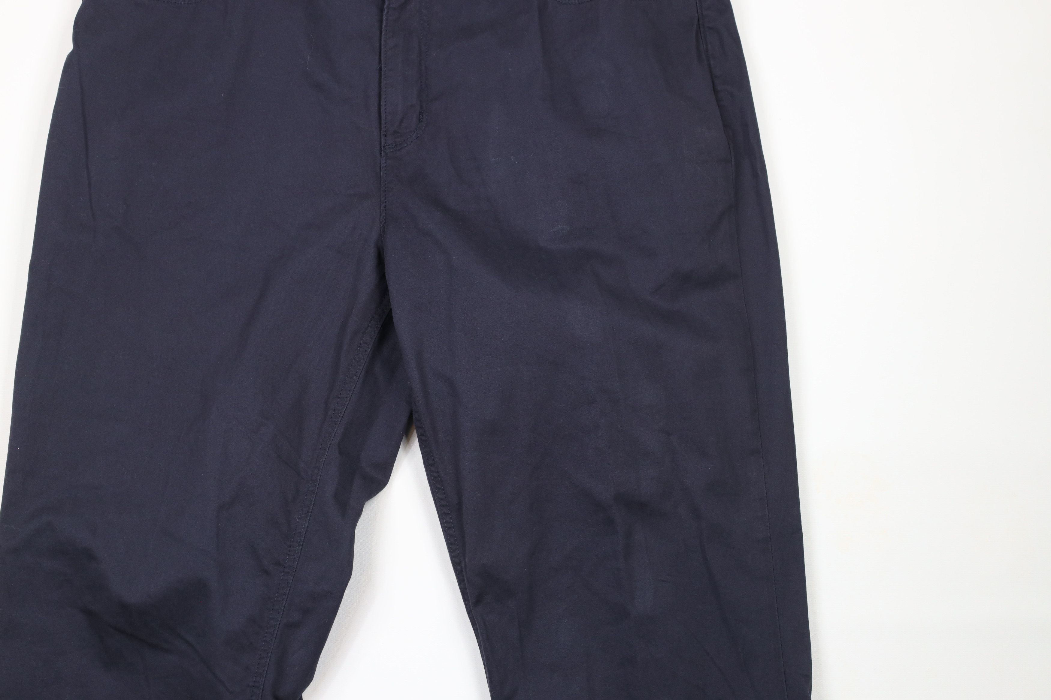 Johnston & Murphy × Vintage Johnston & Murphy Leg Cotton Twill Chino Pants Navy Blue Size US 38 / EU 54 - 3 Thumbnail