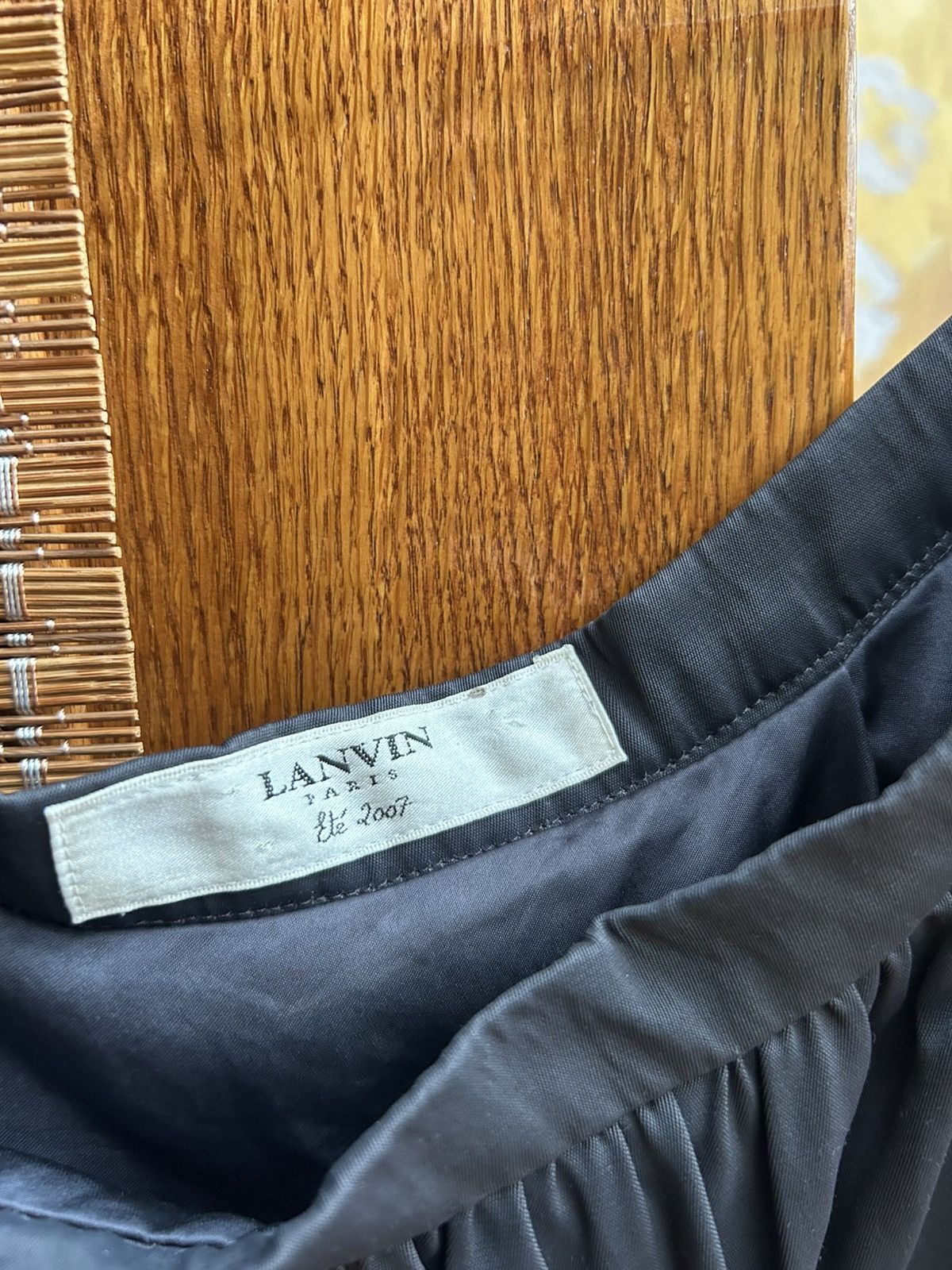 Lanvin × Vintage Lanvin Paris Eté 2007 Silk Front Snap Pocket Detail Skirt Size 27" / US 4 / IT 40 - 5 Thumbnail