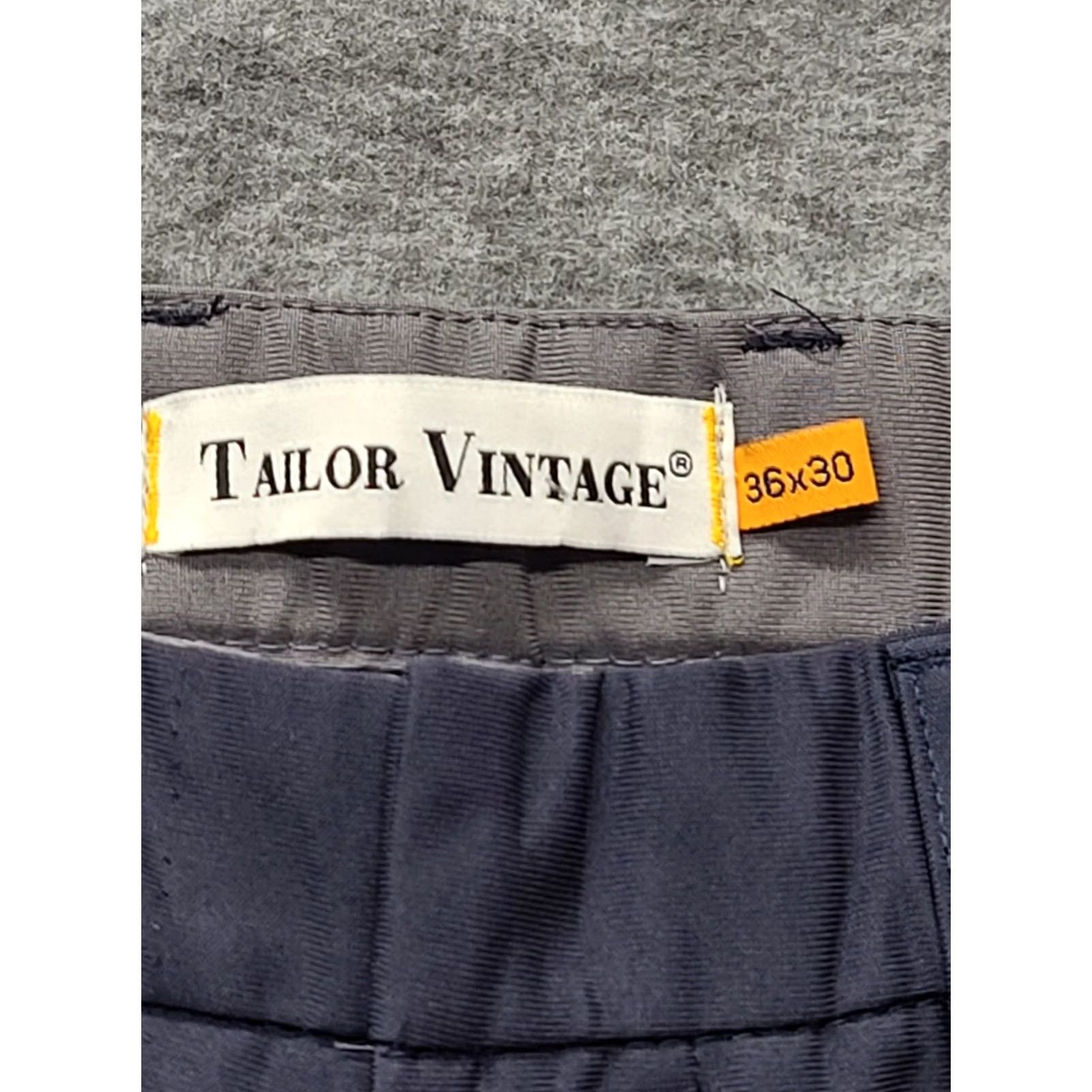 Vintage Tailor Vintage Pants Mens 36x30 Chino Slim Straight Leg Stretch Beige Cotton Nylon Spandex Size US 36 / EU 52 - 2 Thumbnail