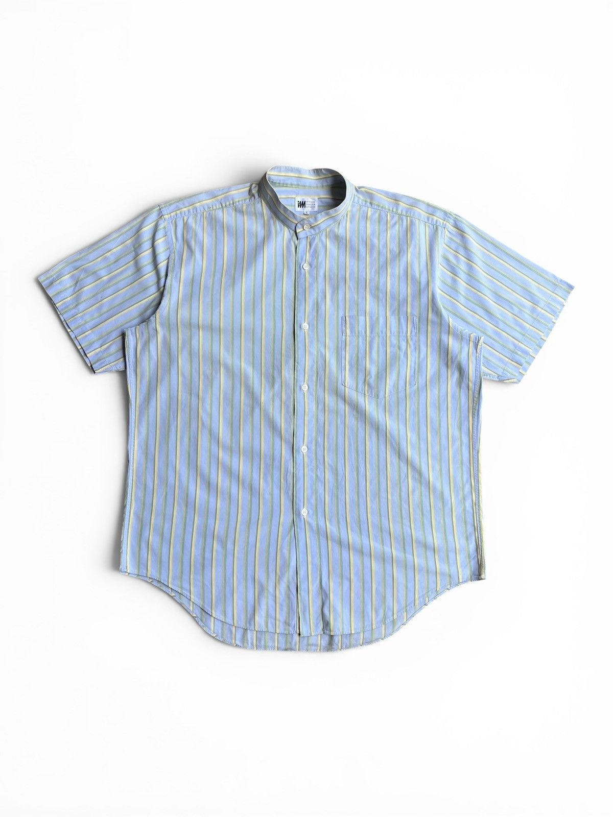 Issey Miyake IM Miyake Design Studio Shanghai Stripe Shirt Size US XL / EU 56 / 4 - 1 Thumbnail