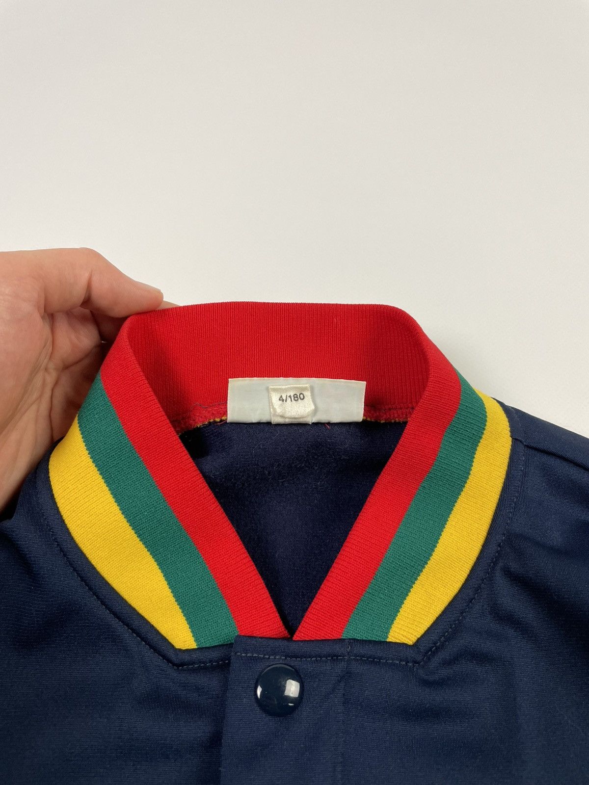 Lacoste Vintage Lacoste Varsity Jacket Size 4 / 180 – Retro Bomber Size US L / EU 52-54 / 3 - 3 Thumbnail