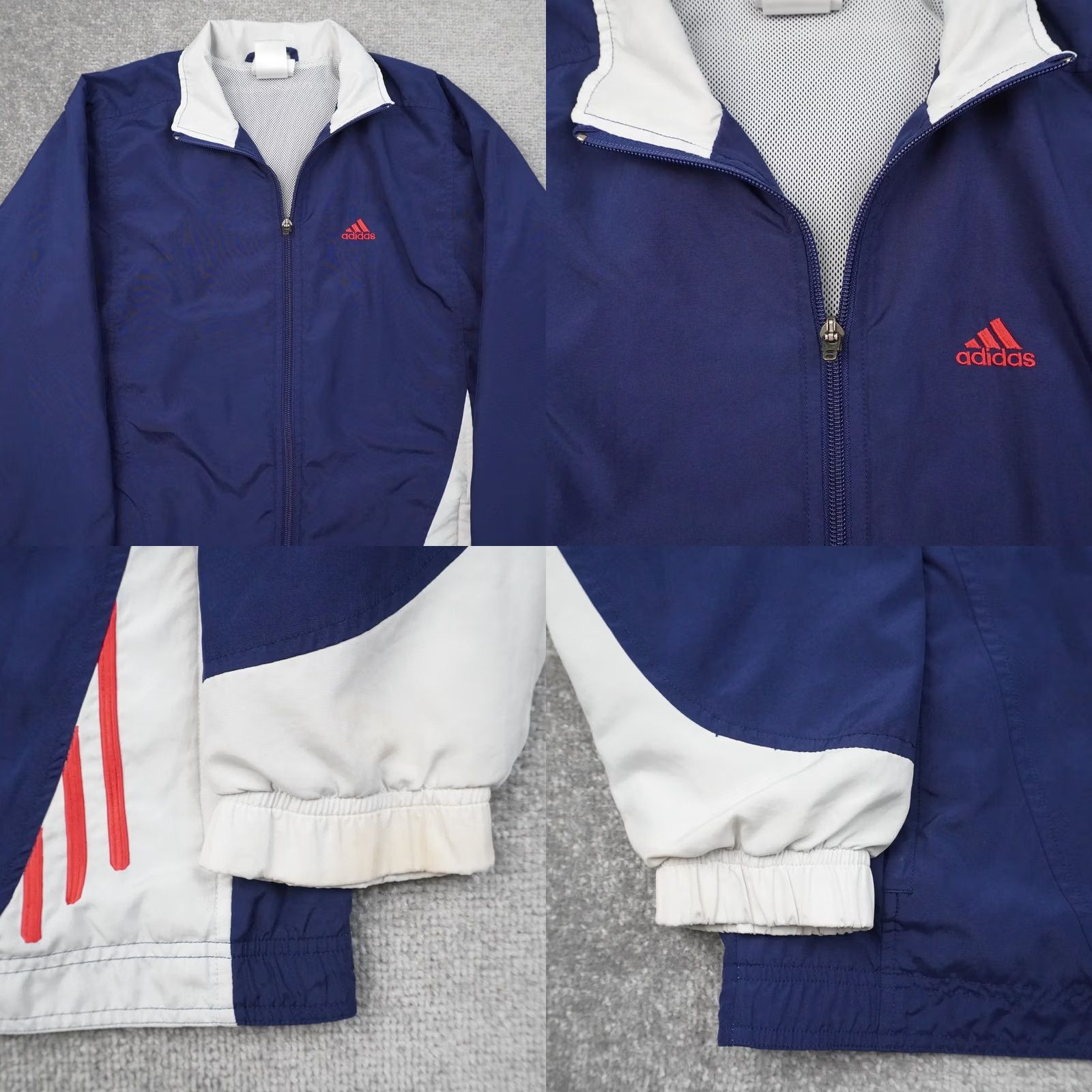 Adidas VINTAGE Adidas Full Zip Windbreaker Mens M Blue Jacket Size US M / EU 48-50 / 2 - 8 Thumbnail