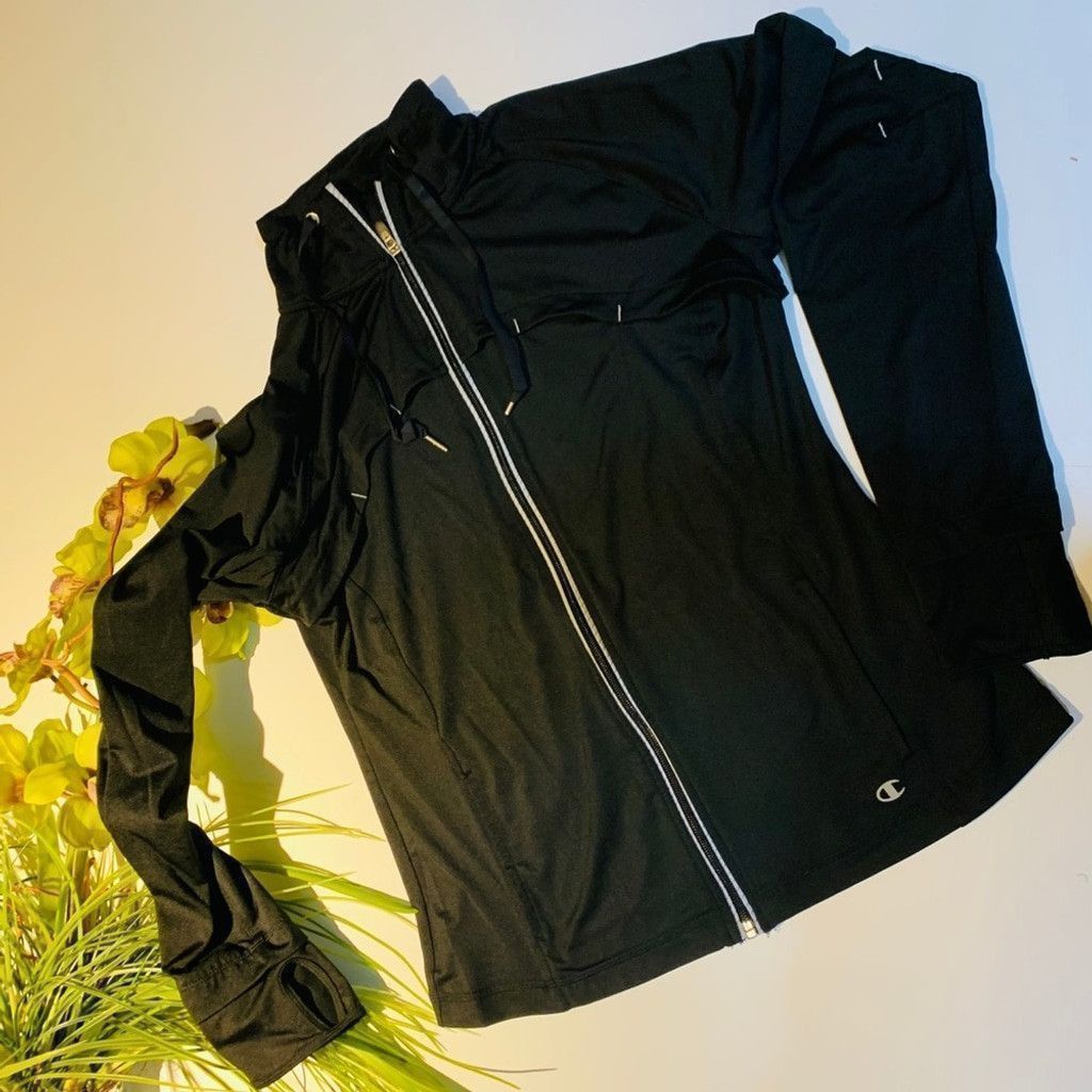 Champion Champion zip up active wear w/Thumb hole size L Size L / US 10 / IT 46 - 1 Thumbnail
