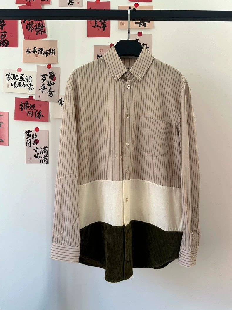 Maison Margiela Maison Margiela Size 39 Striped stitching shirt size 39 -DM Size US M / EU 48-50 / 2 - 1 Thumbnail