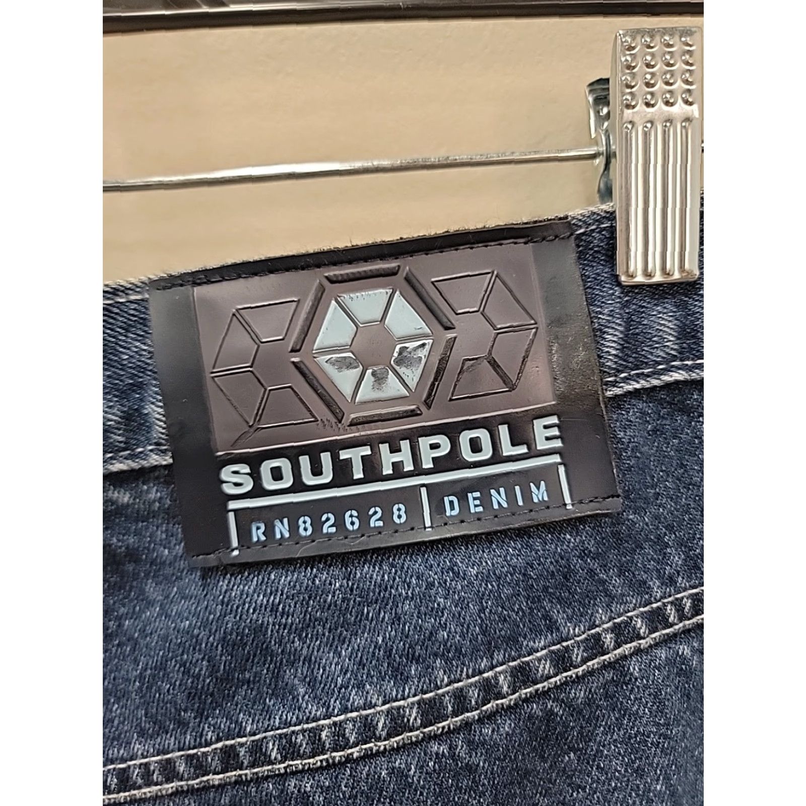 Southpole VINTAGE Southpole Carpenter Denim Jorts Shorts Men's 36 Dark Wash Blue 90s Mens Size US 36 / EU 52 - 4 Thumbnail