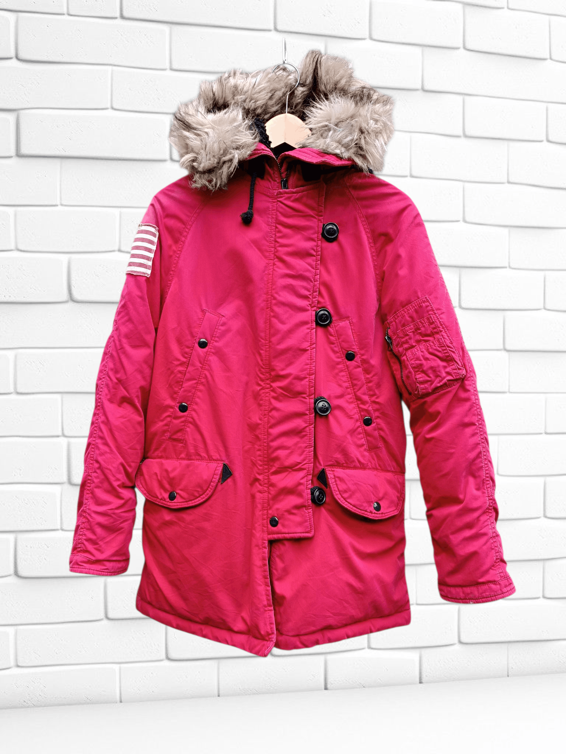 Denim & Supply Ralph Lauren Denim & Supply Ralph Lauren Fur Hoodie Down Jacket Size US M / EU 48-50 / 2 - 1 Thumbnail