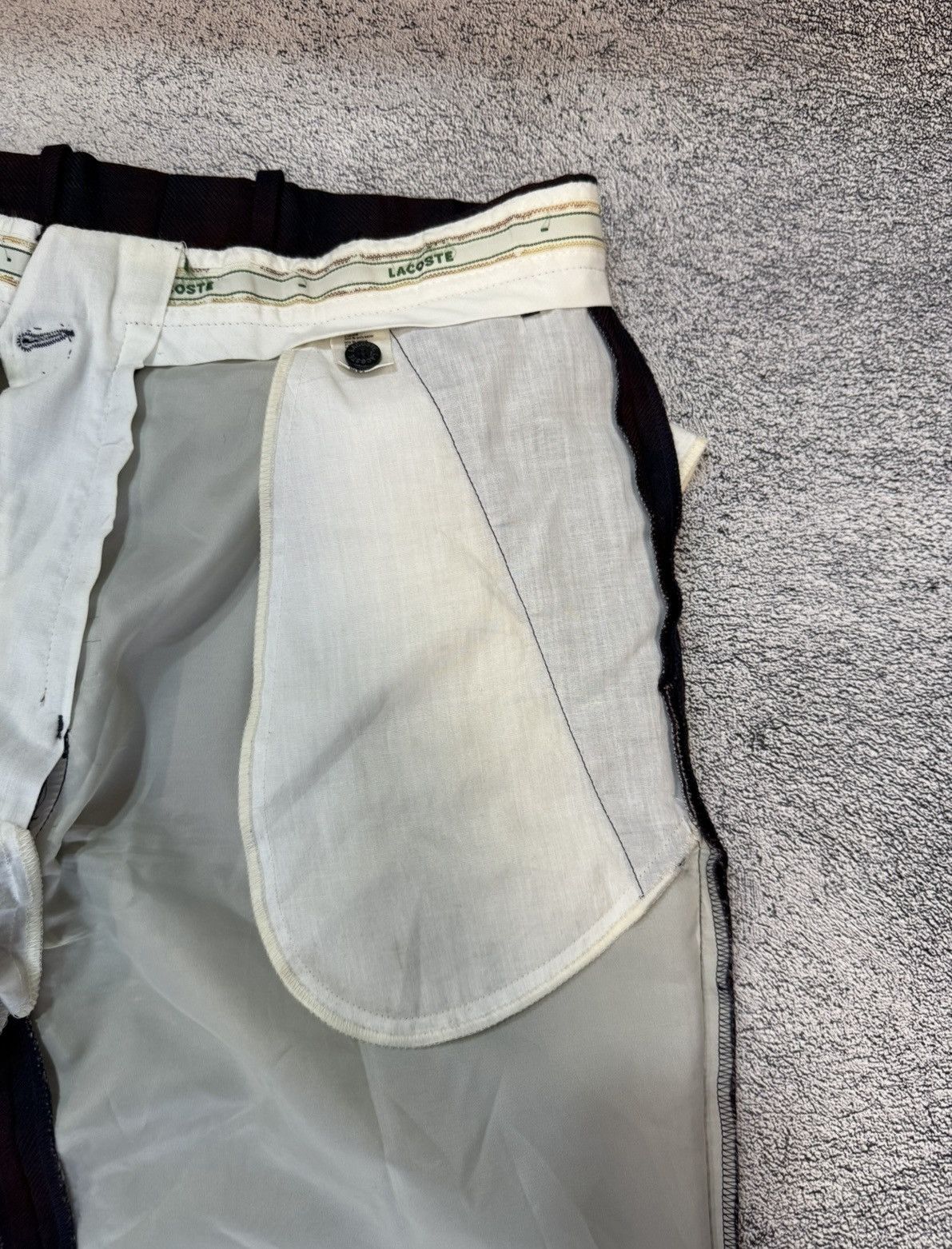 Lacoste Vintage Lacoste Pants Trousers Men Made In France Wool Plaid Size US 30 / EU 46 - 14 Thumbnail