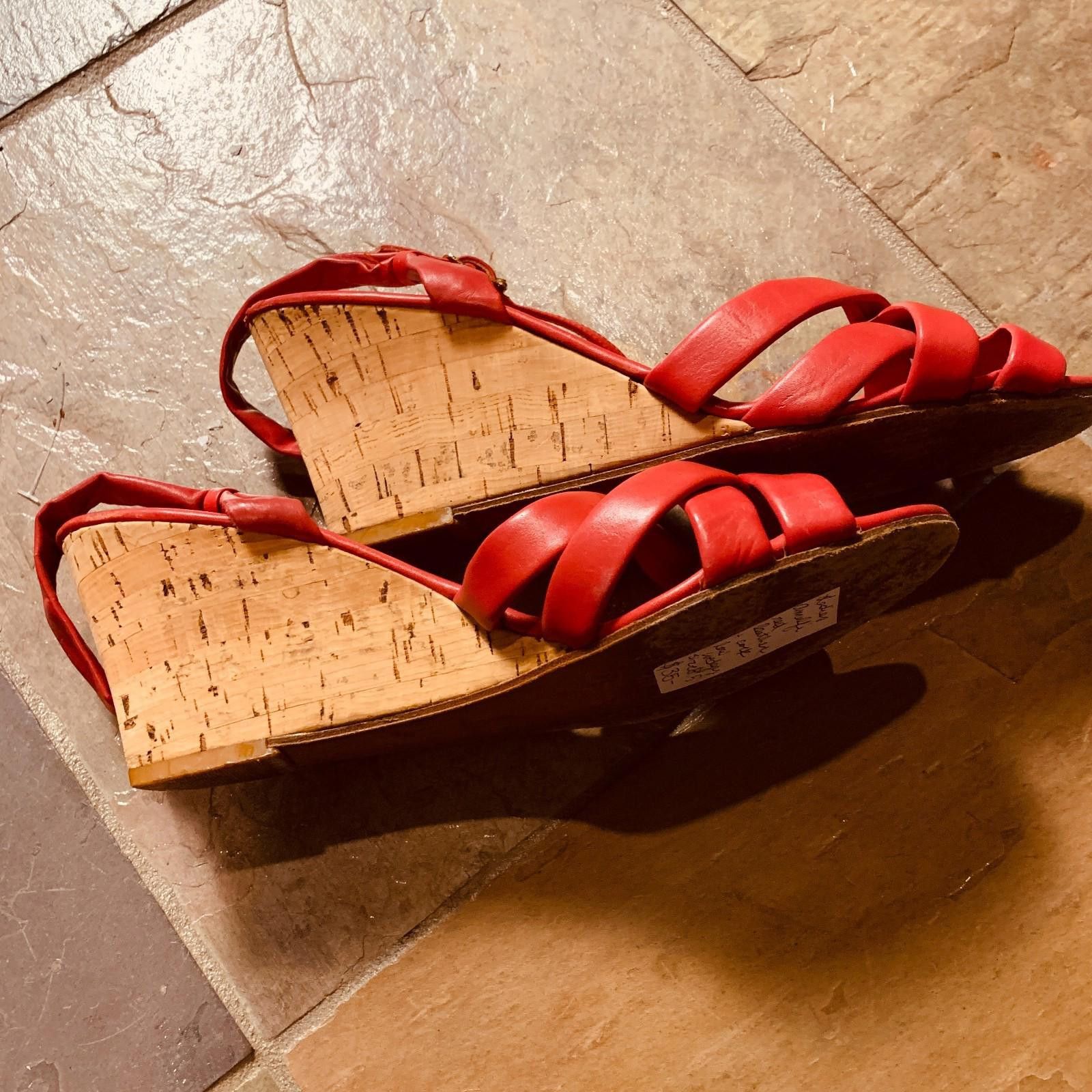 Designer Women’s 70’s Amalfi by Rangoni T-Strap Leather Sz.8.5 (G115) Size US 8.5 / IT 38.5 - 4 Thumbnail