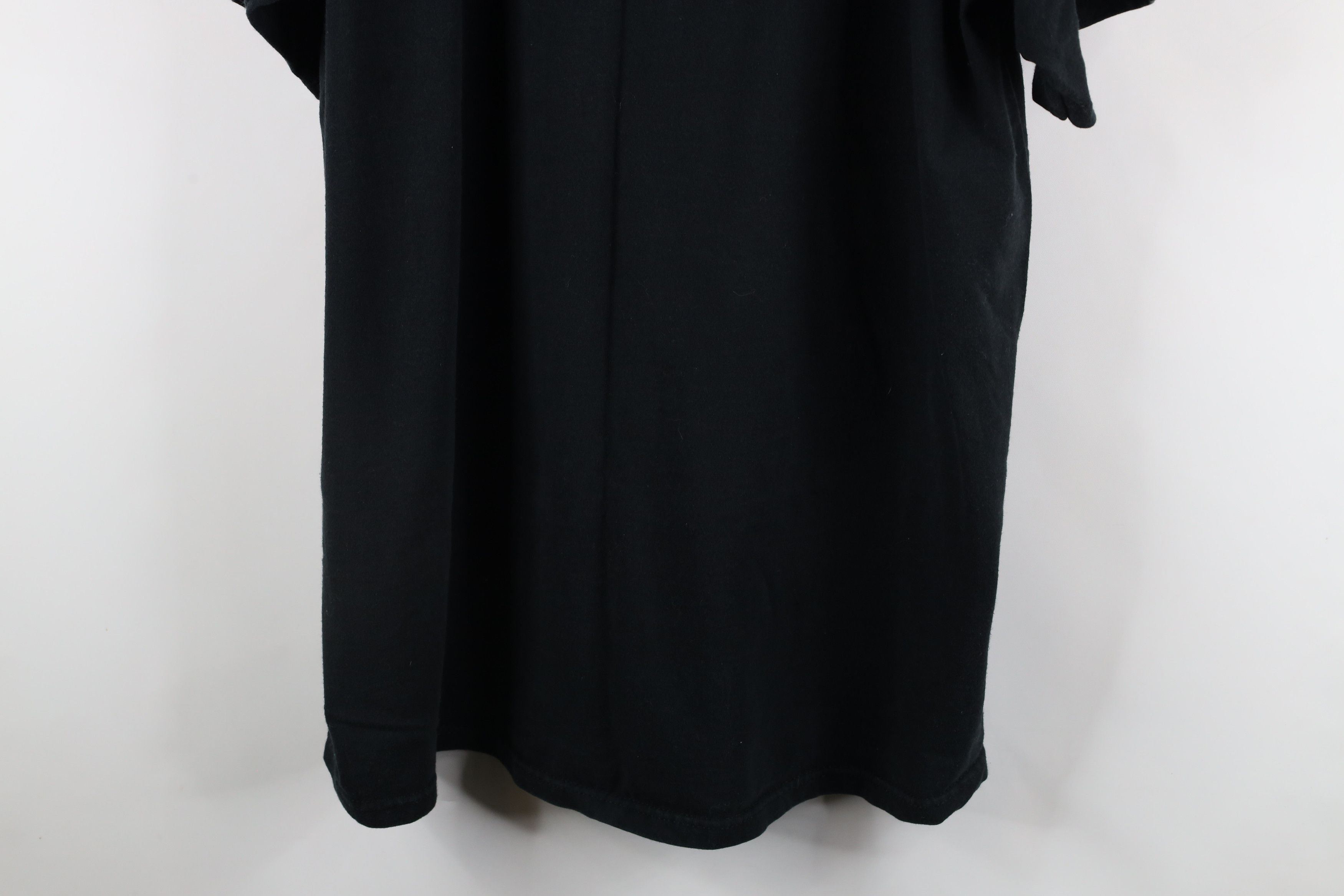 Vintage Vintage 90s Streetwear Heavyweight Cotton T-Shirt Black Size US XXL / EU 58 / 5 - 3 Thumbnail