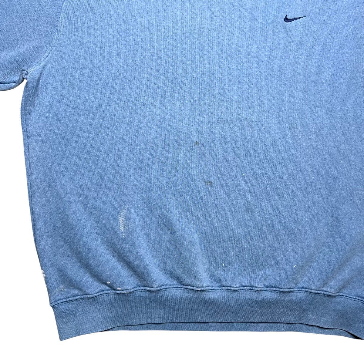 Nike Vtg 2000s Nike Swoosh Blue Pullover Embroidered Sweatshirt Size US XL / EU 56 / 4 - 8 Thumbnail