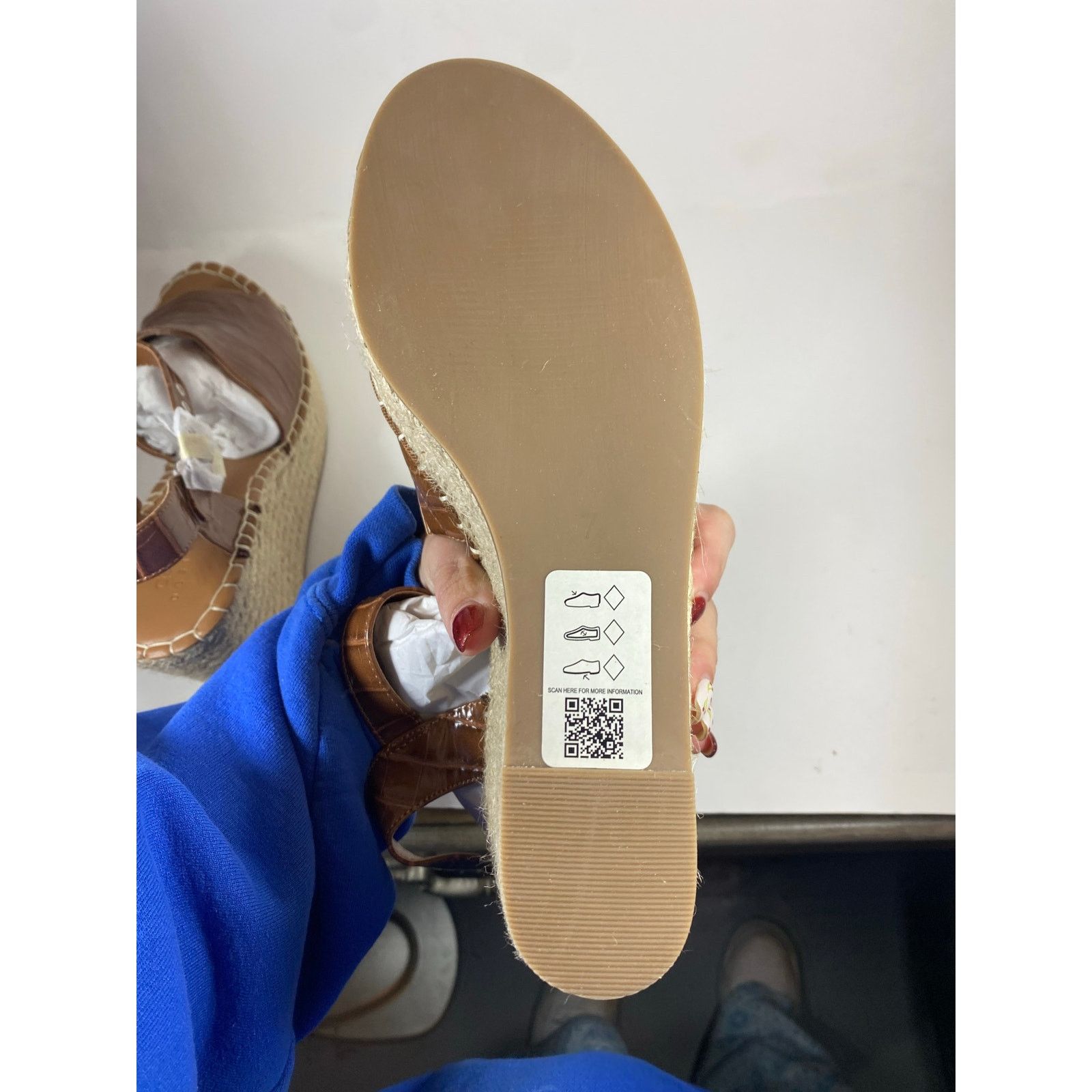 Asos ASOS Tanya Espadrille Brown Wedges W9 Size US 9 / IT 39 - 4 Thumbnail