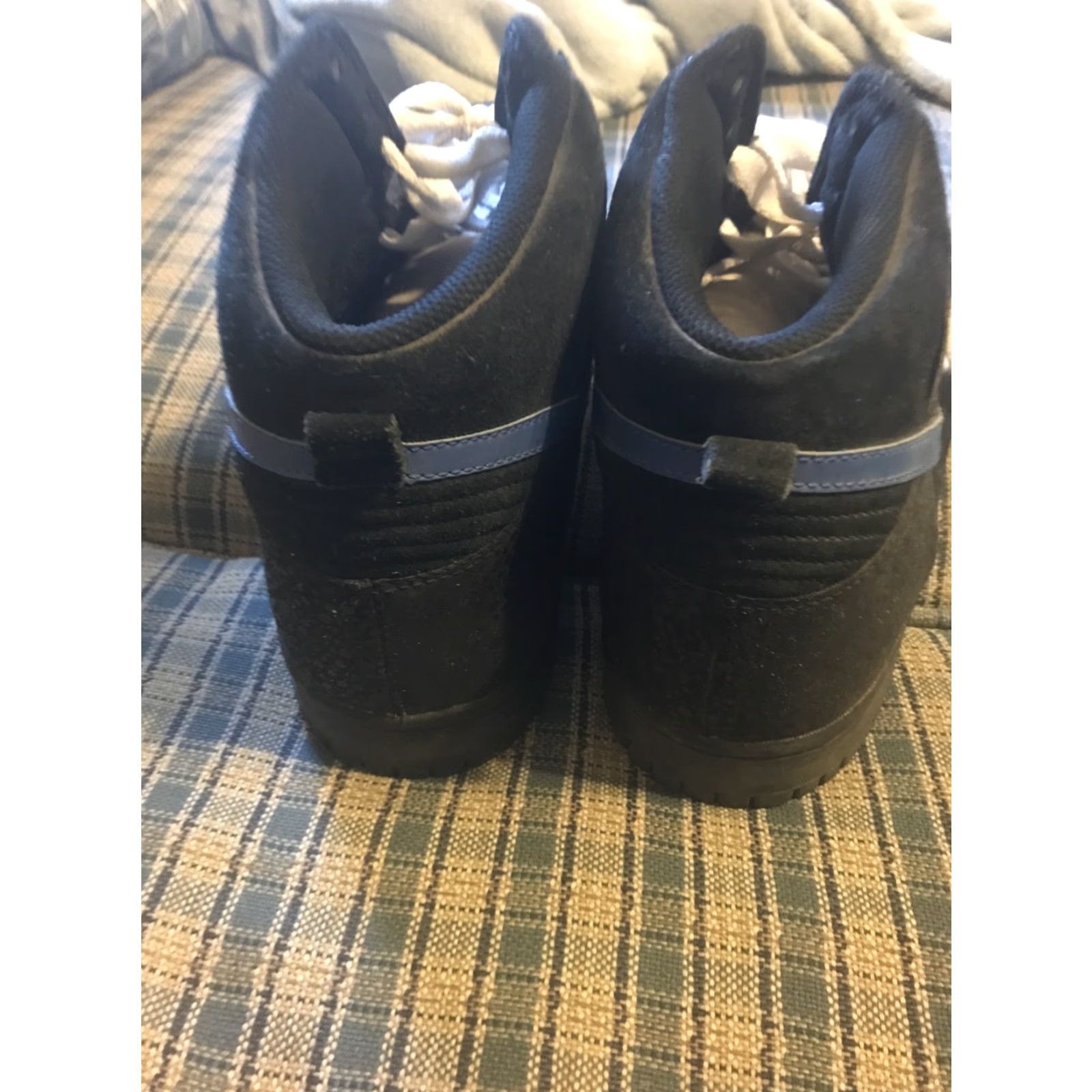 Nike VINTAGE Nike Dunk High Black Varsity Royal White Safari 344648-041 Mens 12 Rare 2009 Size US 12 / EU 45 - 4 Thumbnail
