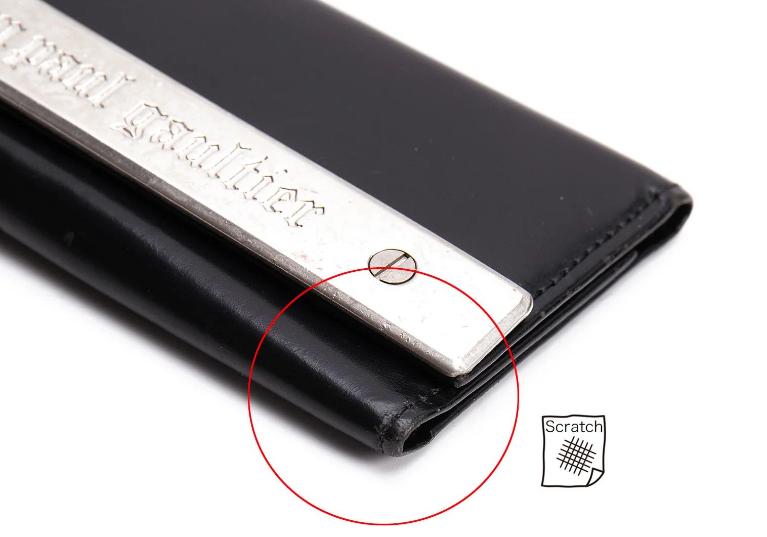 Jean Paul Gaultier Metal Plate Key Case in Black Size ONE SIZE - 9 Thumbnail