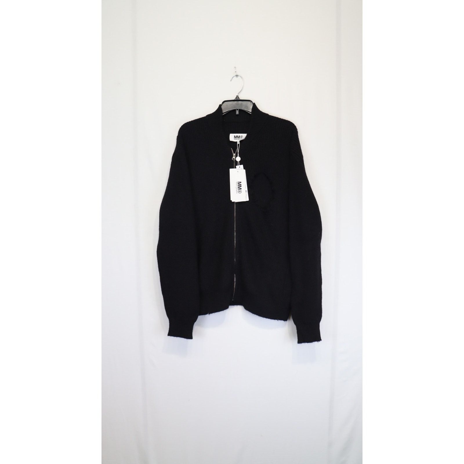Maison Margiela o1rshd1 Cardigan Destroyed in Black Size US L / EU 52-54 / 3 - 1 Thumbnail
