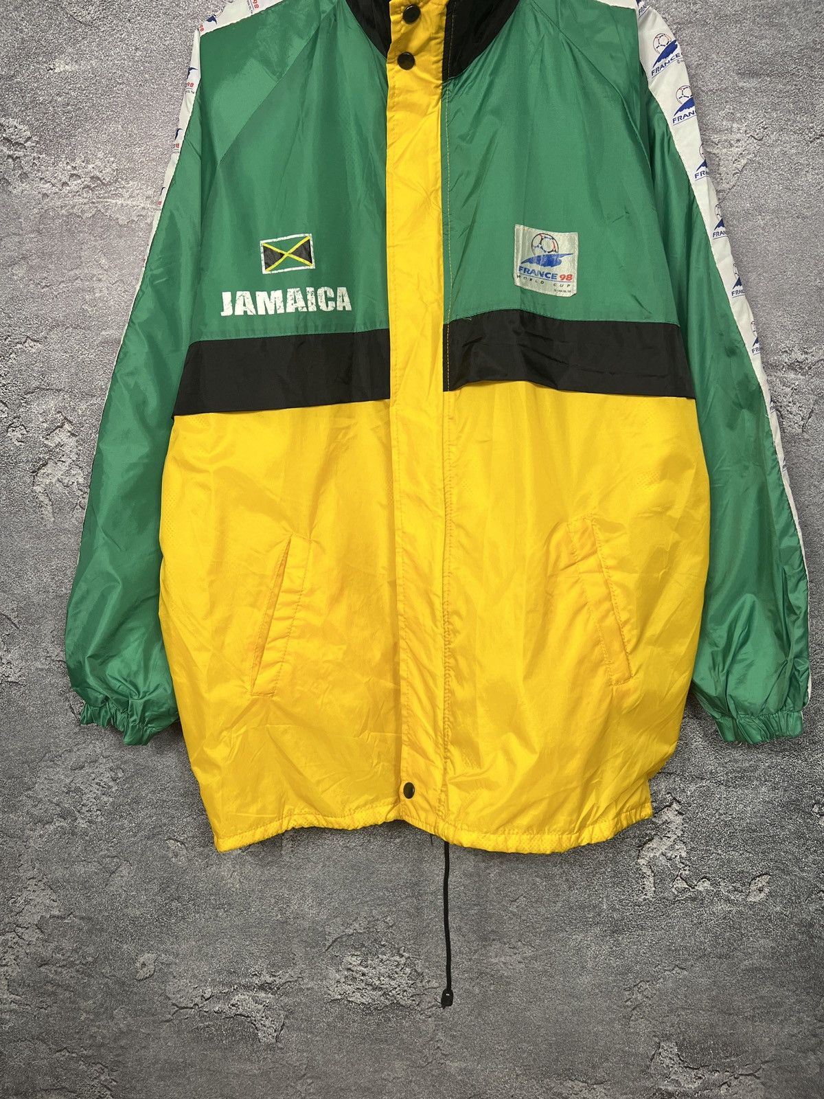 Vintage Rare Vintage Jamaica Fifa World Cup 1998 Jacket Windbreaker Size US XL / EU 56 / 4 - 4 Thumbnail