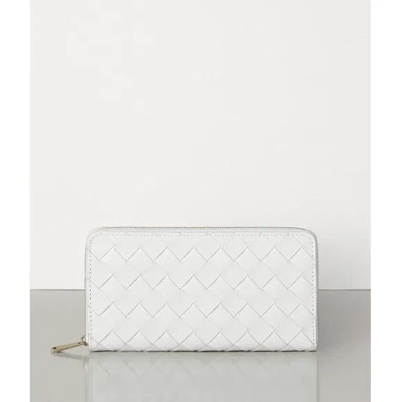 Bottega Veneta o1loc1c0325 Size: OS / 593217 Zip Around Wallet in White Size ONE SIZE - 1 Preview