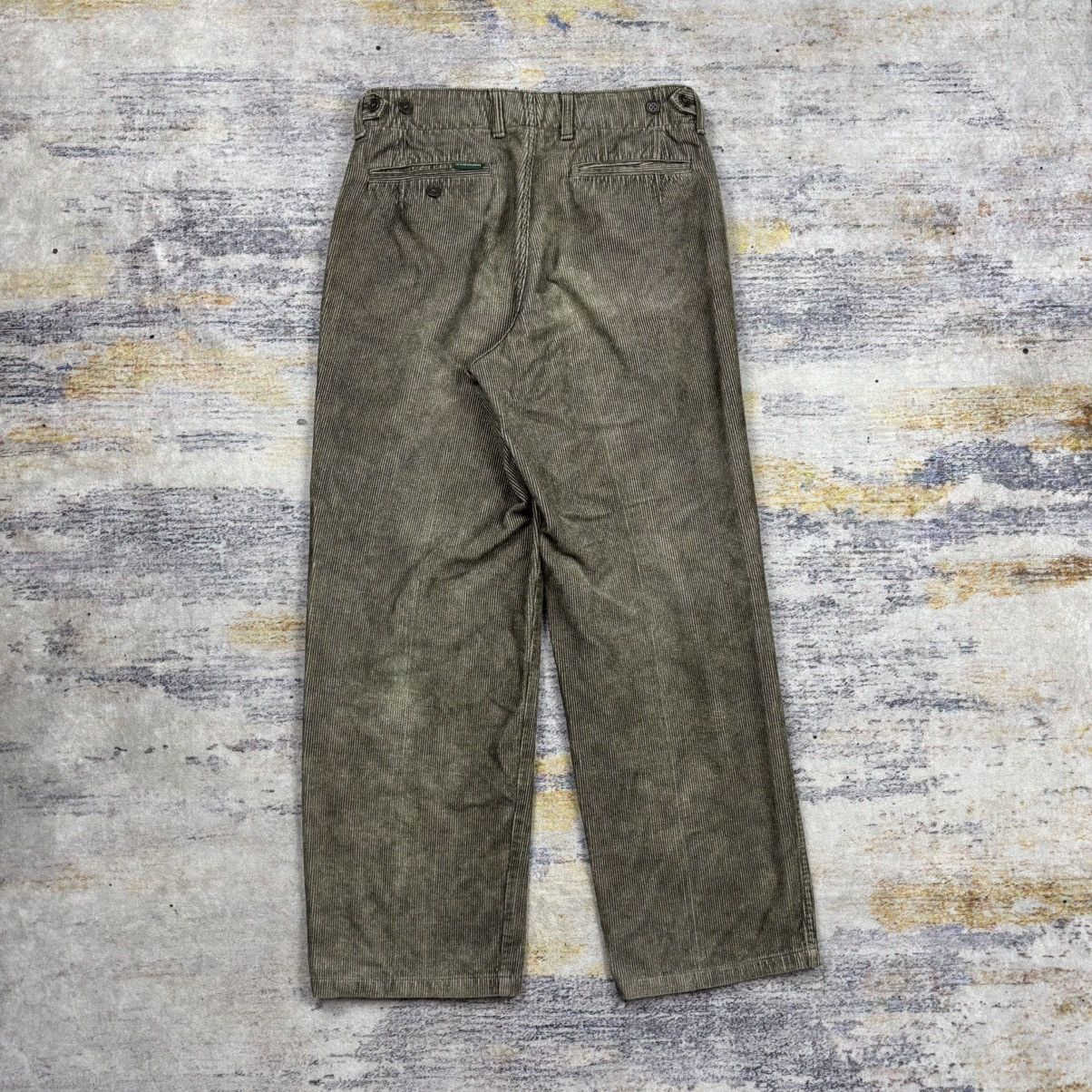 Nigel Cabourn Vintage 90s Nigel Cabourn authentic pleated cordoroy pants Size US 29 - 2 Thumbnail