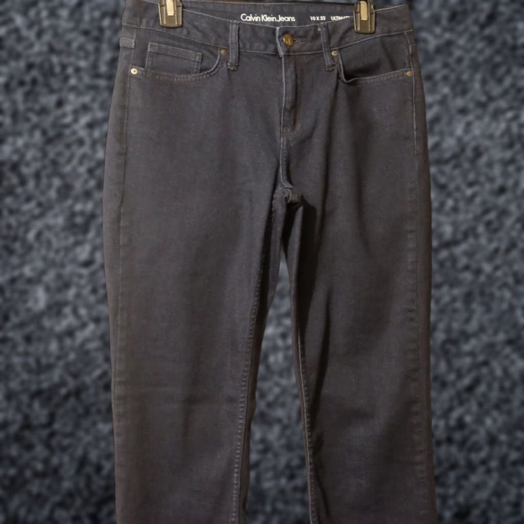 Calvin Klein VINTAGE Calvin Klein Jeans Ultimate Skinny Dark Wash Womens 10 Regular 33 in Blue Denim Jeans Size 32" / US 10 / IT 46 - 1 Thumbnail