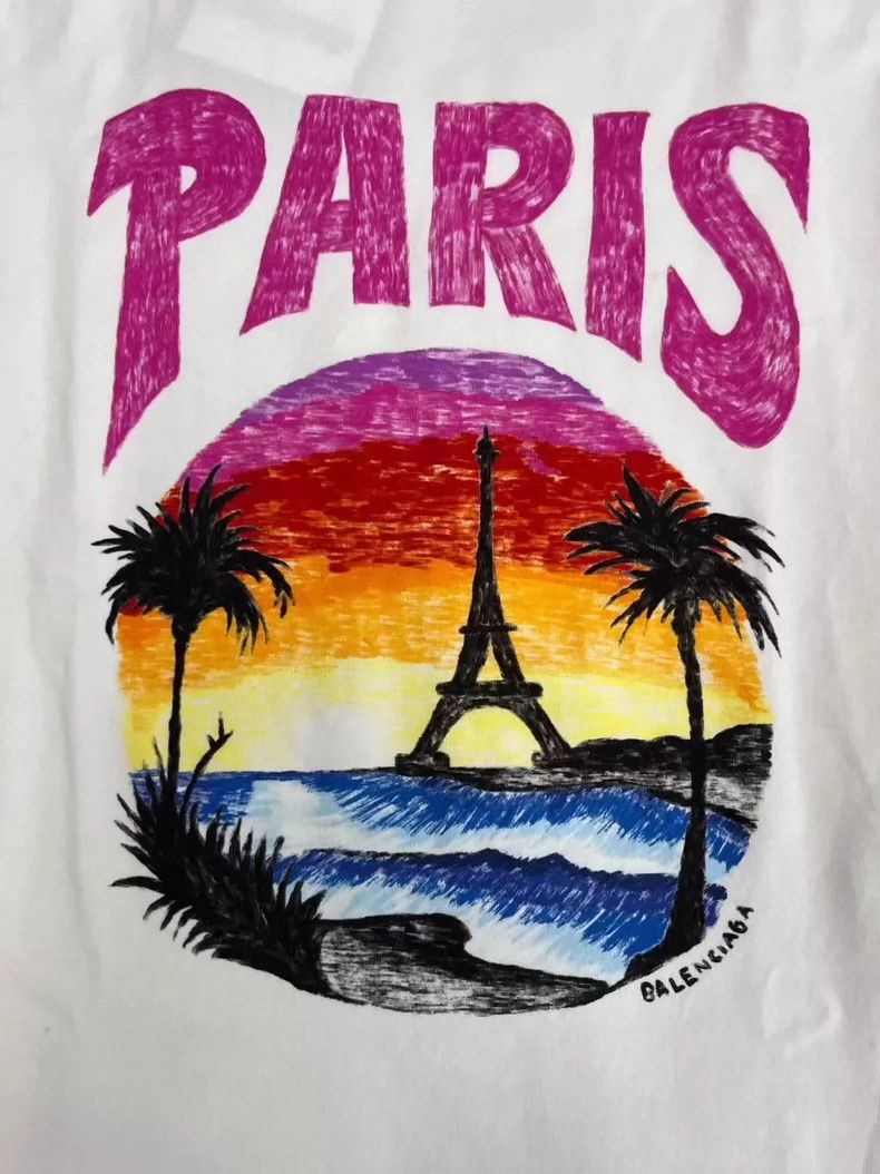Balenciaga Balenciaga Sunset Tower Short Sleeve T-Shirt Size US S / EU 44-46 / 1 - 3 Thumbnail