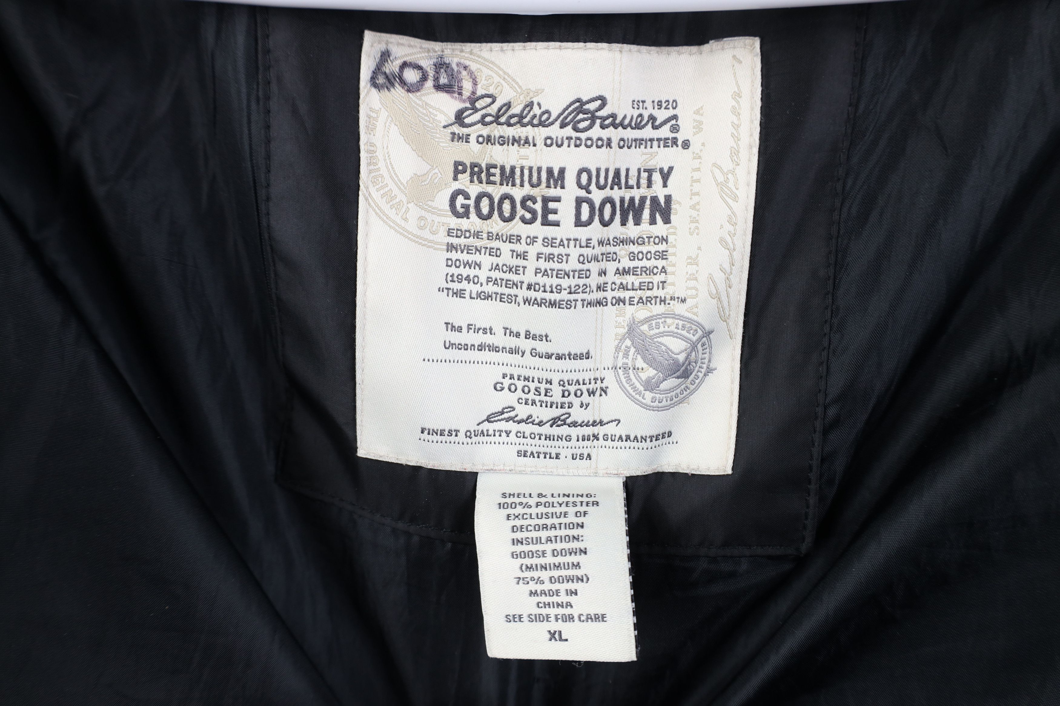 Eddie Bauer Vintage Eddie Bauer Goose Down Quilted Puffer Jacket Black Size XL / US 12-14 / IT 48-50 - 11 Thumbnail