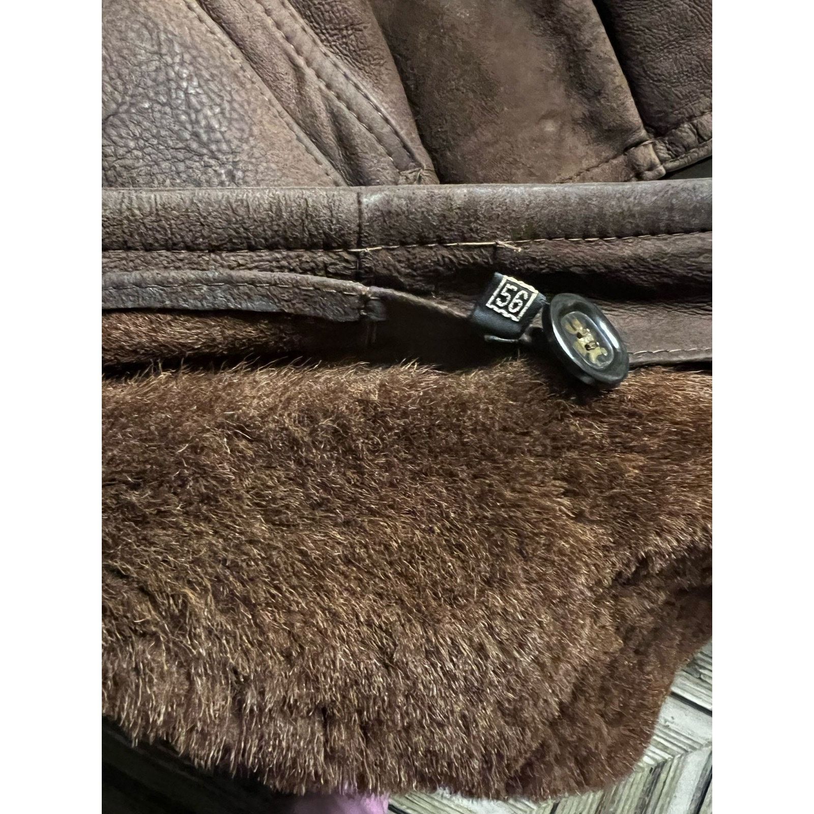 Other Filip Leather Mens Brown Shearling coat Size 56 Size US XL / EU 56 / 4 - 10 Thumbnail